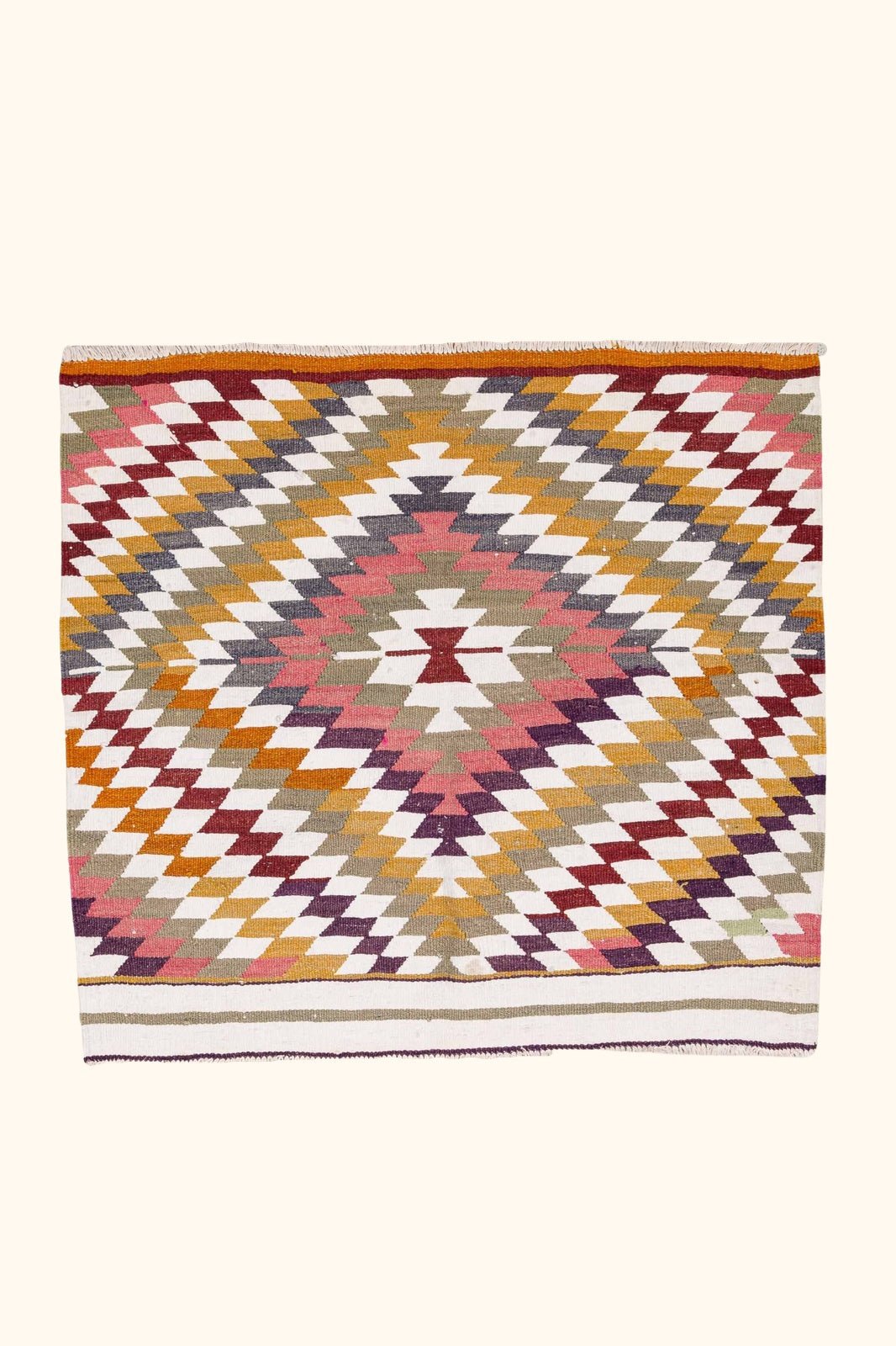 Vintage Kilim, Denizli 104x110cm - Wild Heart Free Soul