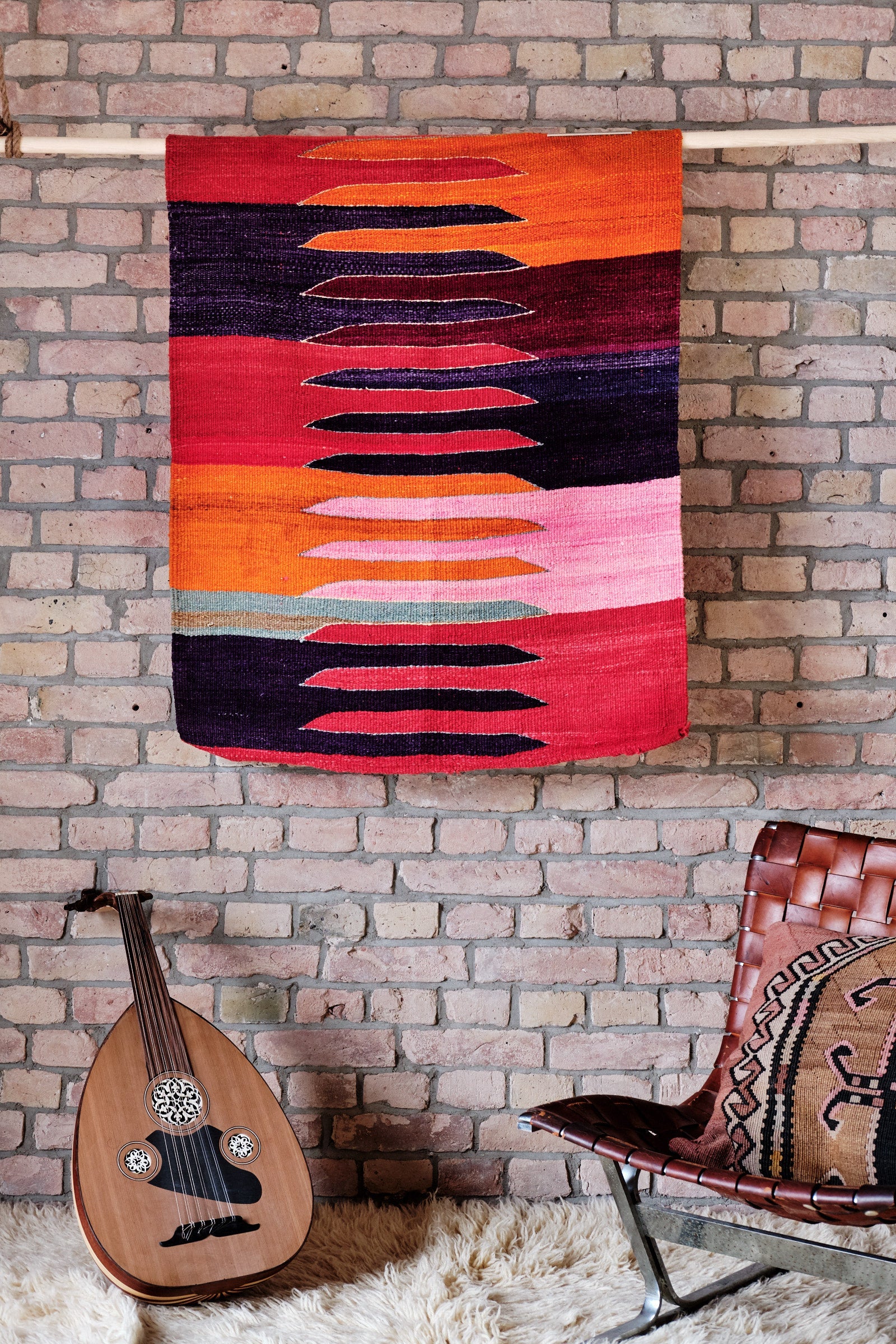 Vintage Kilim Denizli 115x89cm - Wild Heart Free Soul