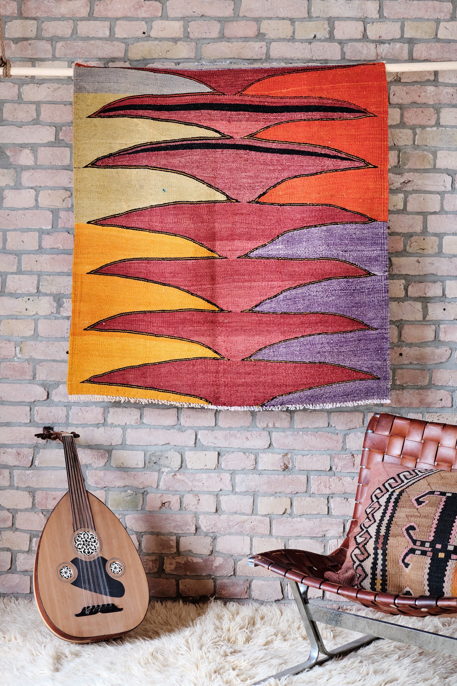 Vintage Kilim Denizli 117x109cm - Wild Heart Free Soul