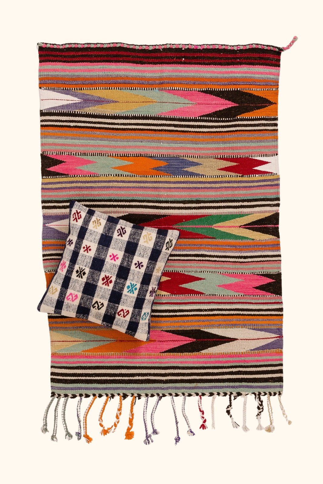 Vintage Kilim Denizli 124x82cm - Wild Heart Free Soul