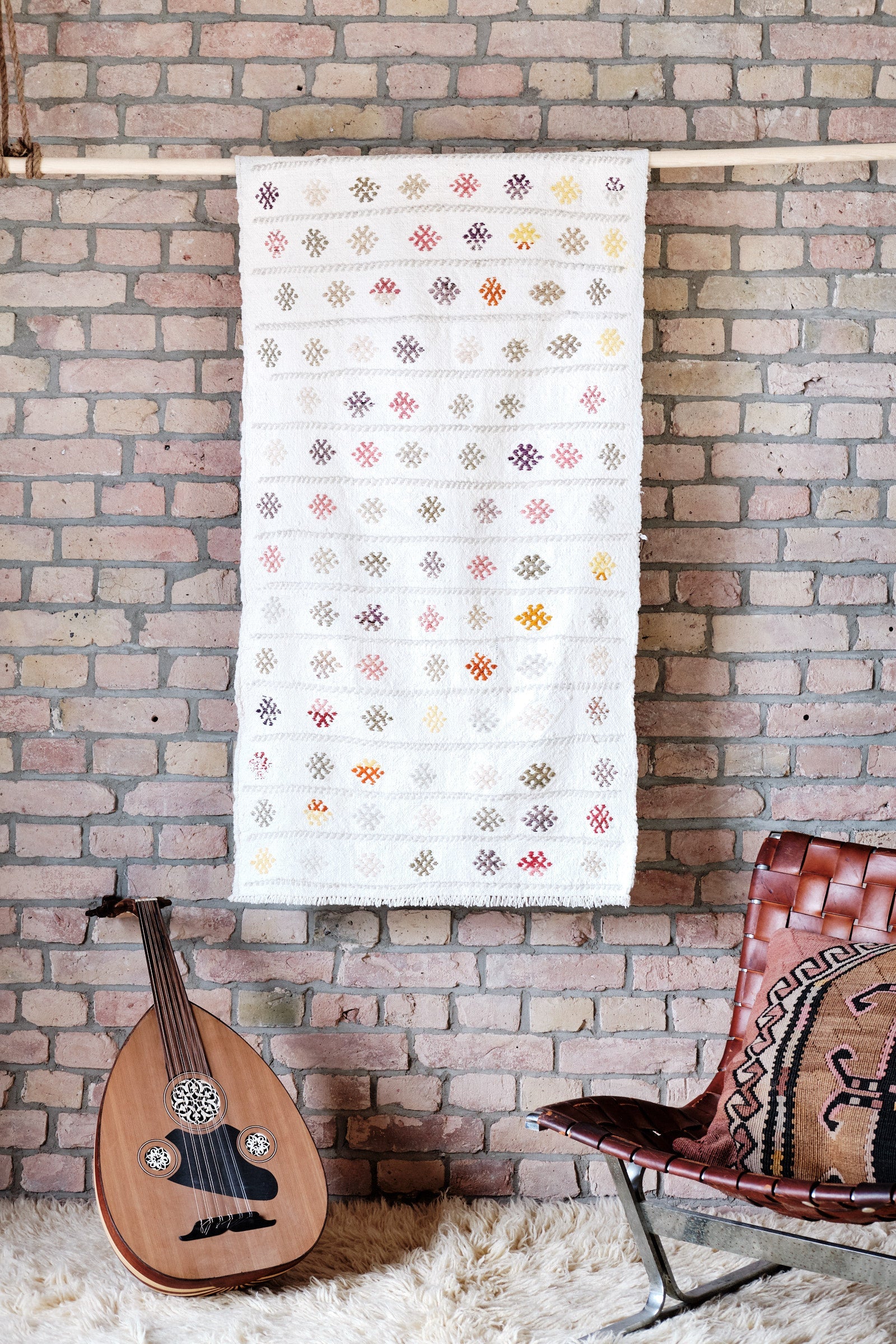 Vintage Kilim Denizli 134x71cm - Wild Heart Free Soul