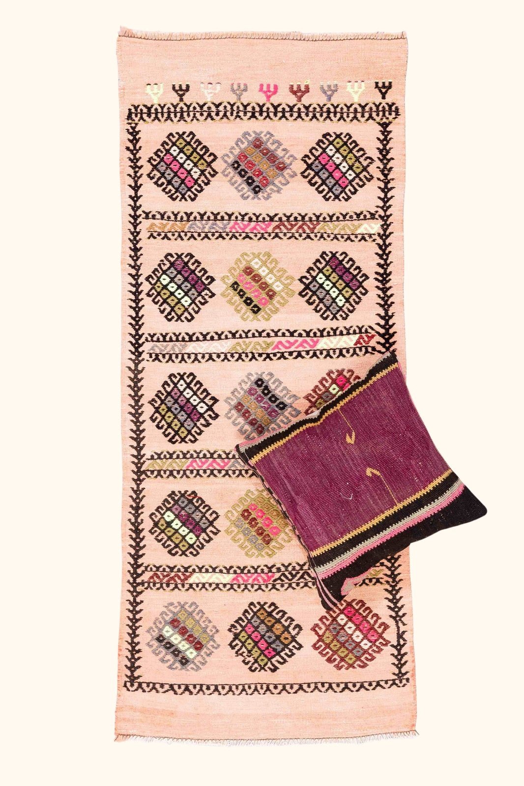 Vintage Kilim Denizli 145x60cm - Wild Heart Free Soul