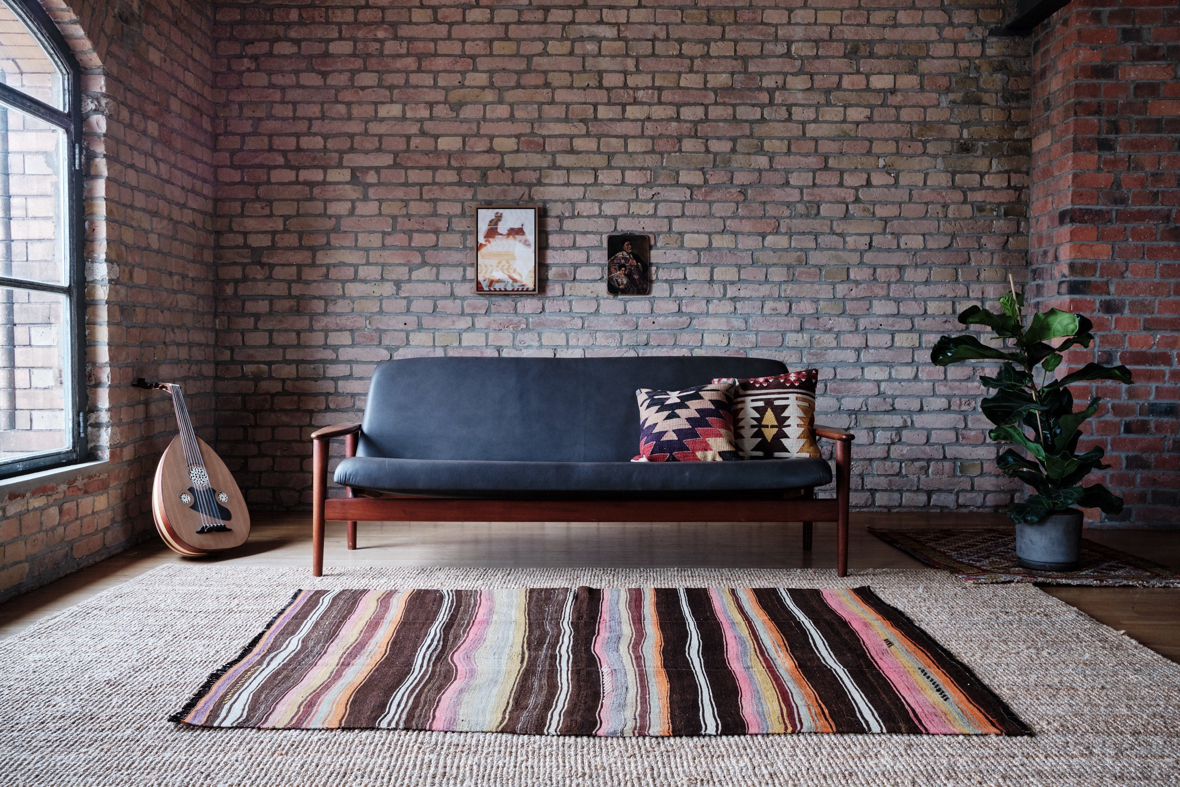 Vintage Kilim Denizli 178x132 cm - Wild Heart Free Soul