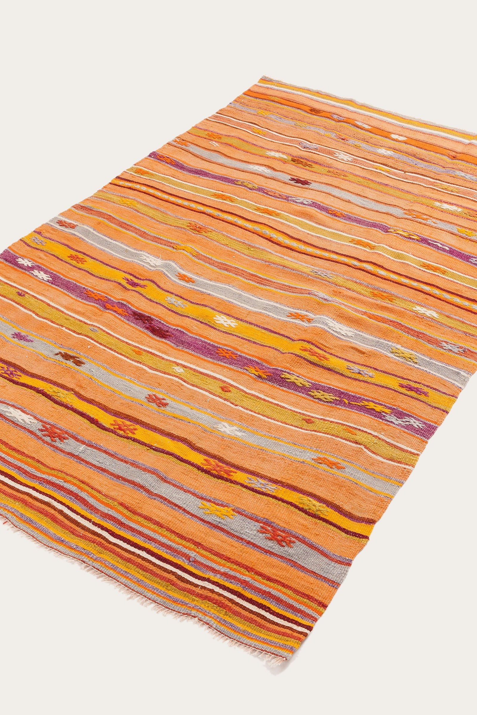 Vintage Kilim Denizli 215x133cm - Wild Heart Free Soul