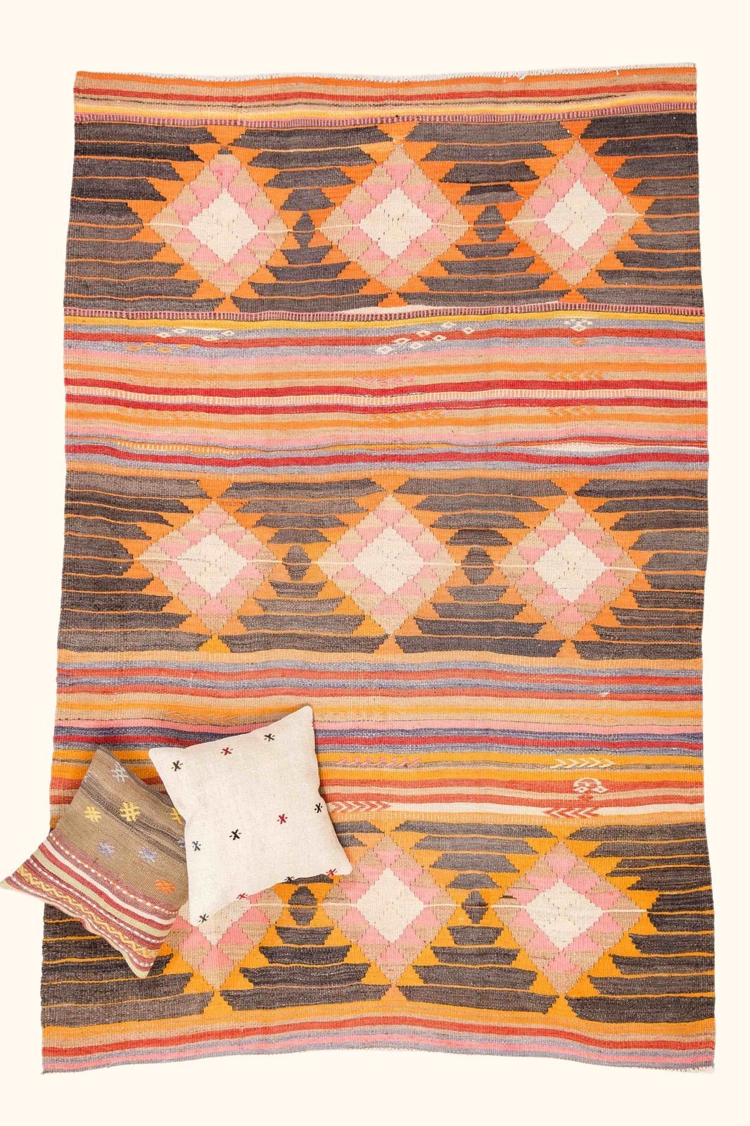 Vintage Kilim Denizli 230x153cm - Wild Heart Free Soul