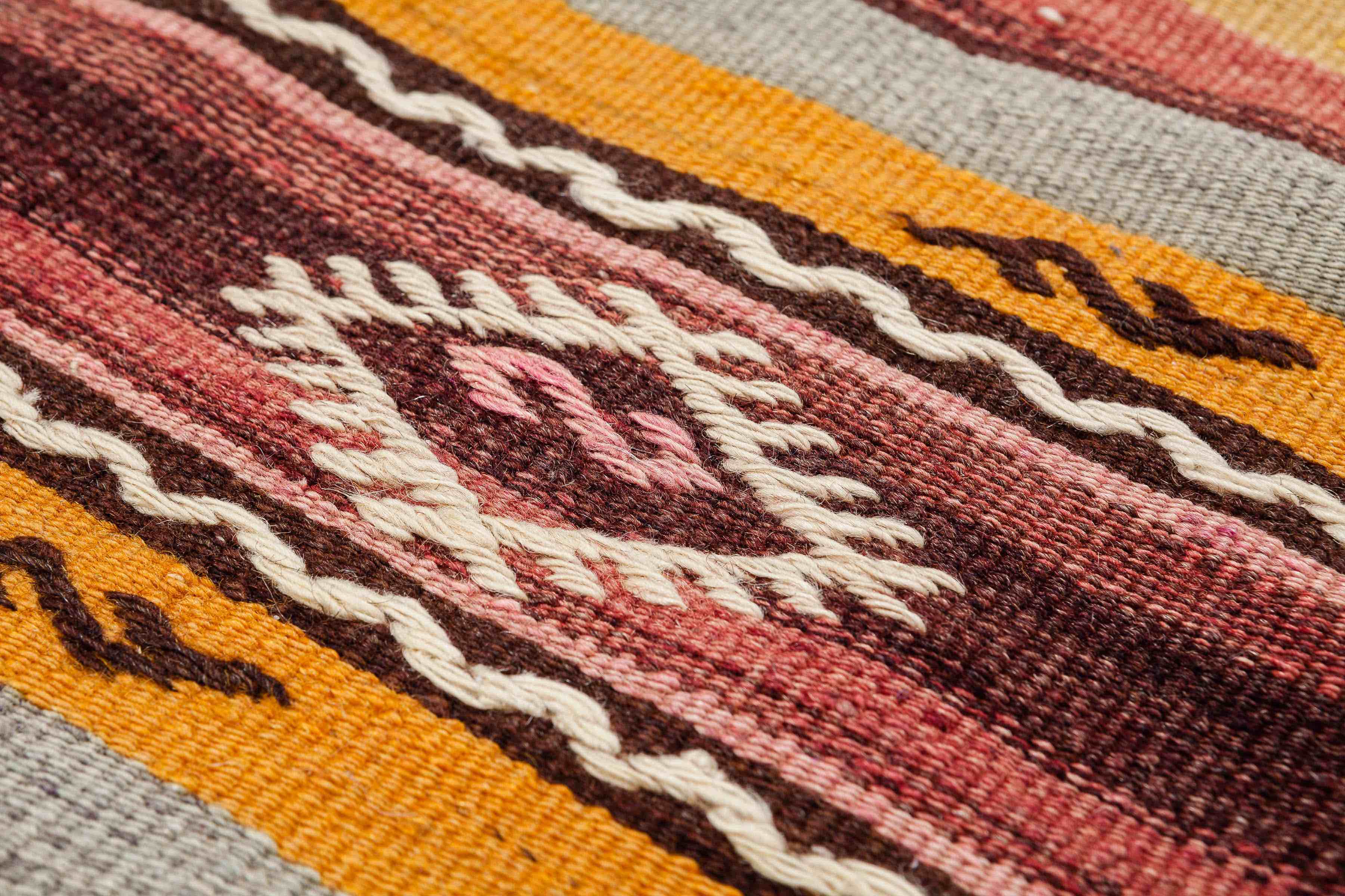 Vintage Kilim Denizli 230x166cm - Wild Heart Free Soul