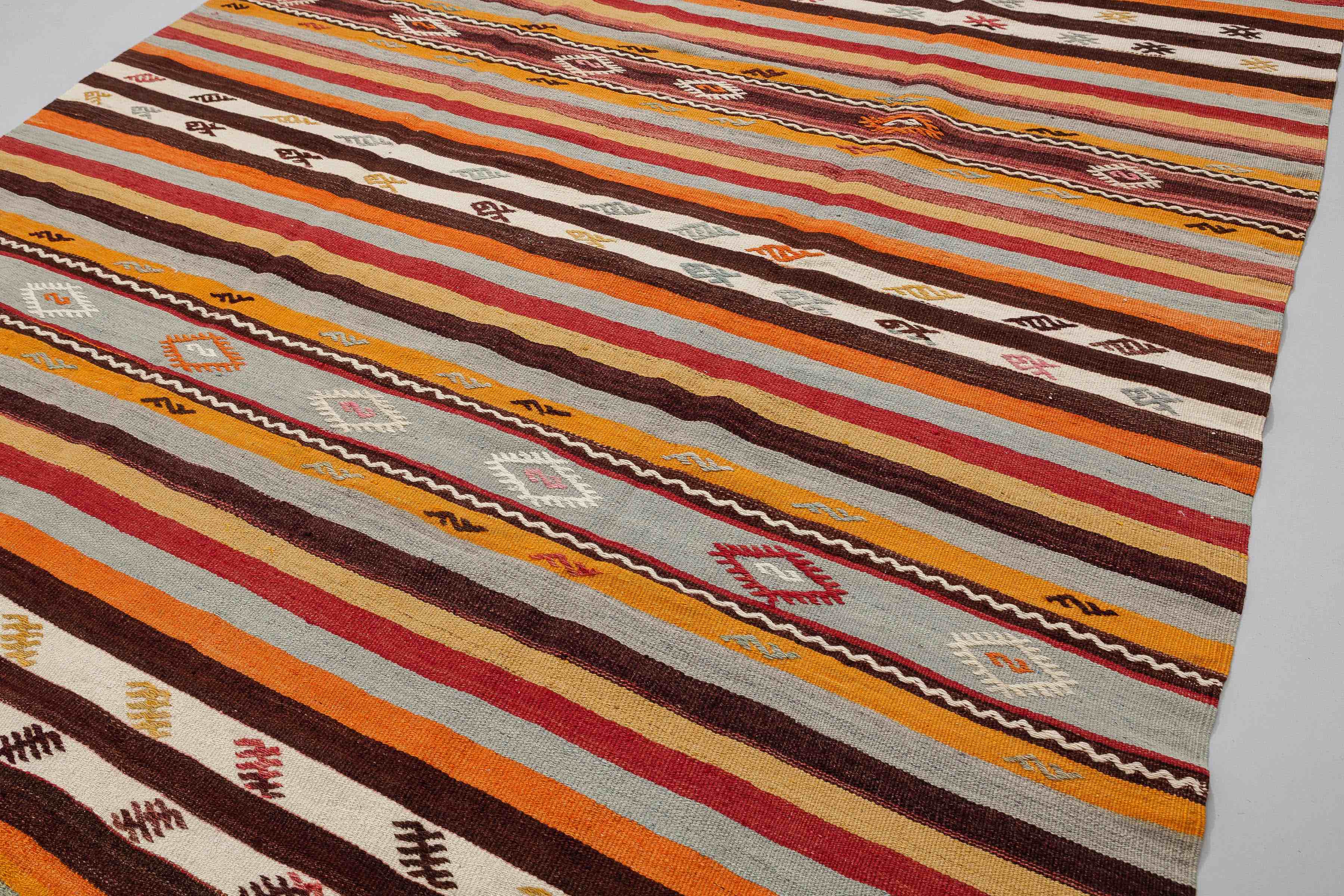 Vintage Kilim Denizli 230x166cm - Wild Heart Free Soul