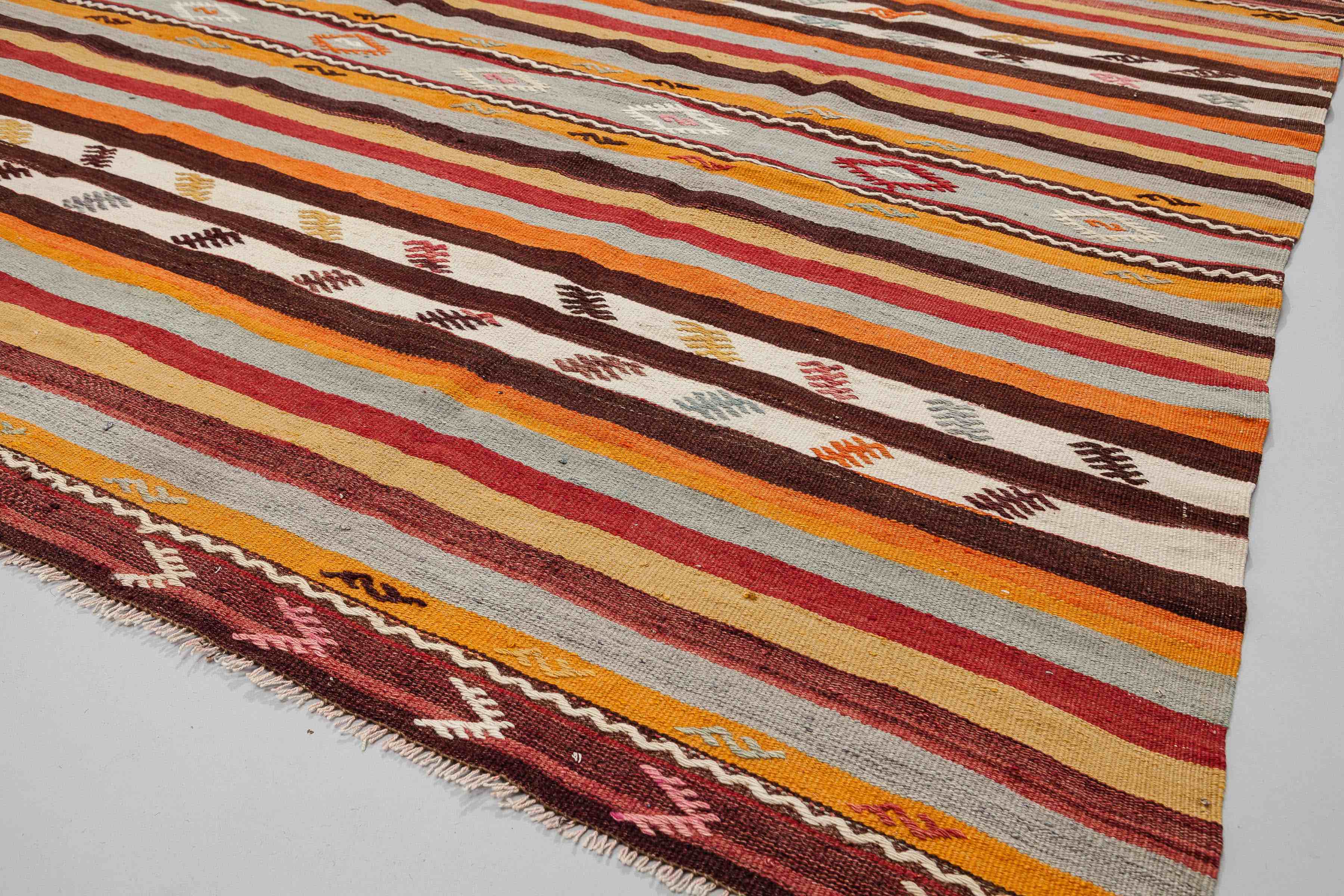 Vintage Kilim Denizli 230x166cm - Wild Heart Free Soul