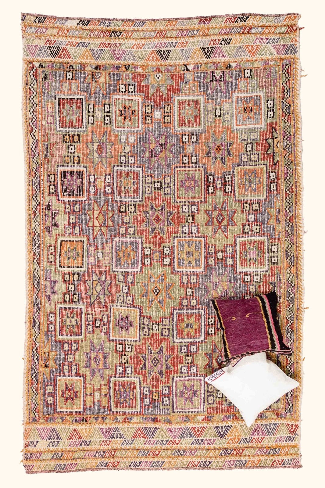 Vintage Kilim Denizli 263x165cm - Wild Heart Free Soul