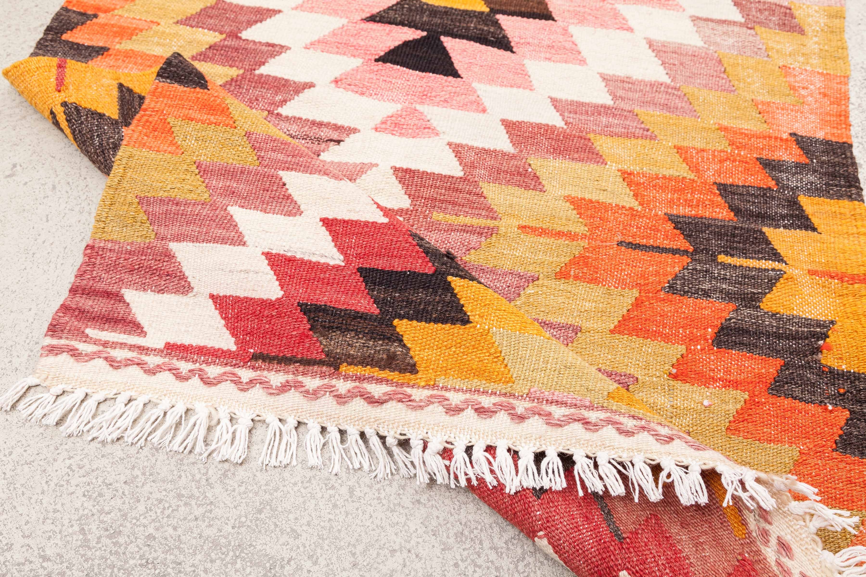 Vintage Kilim Denizli 272x69cm - Wild Heart Free Soul