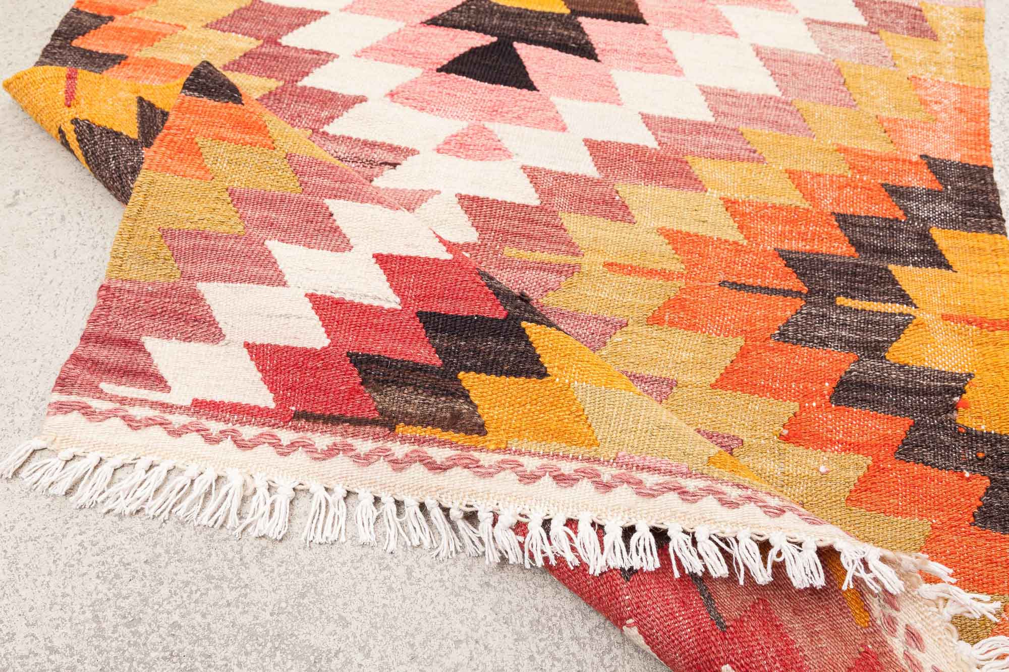 Vintage Kilim Denizli 272x69cm - Wild Heart Free Soul
