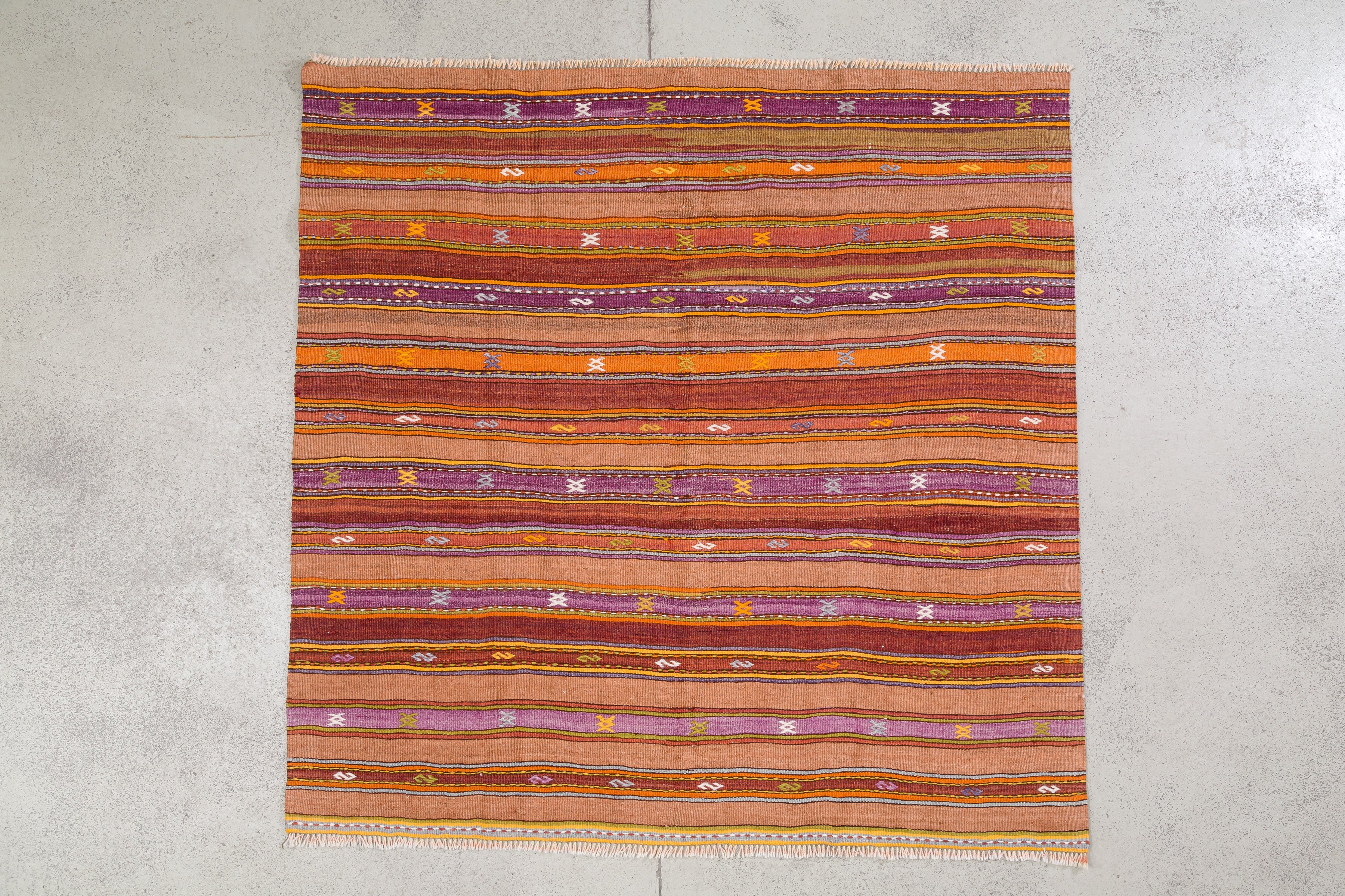 Vintage Kilim Fethiye 154x154cm - Wild Heart Free Soul