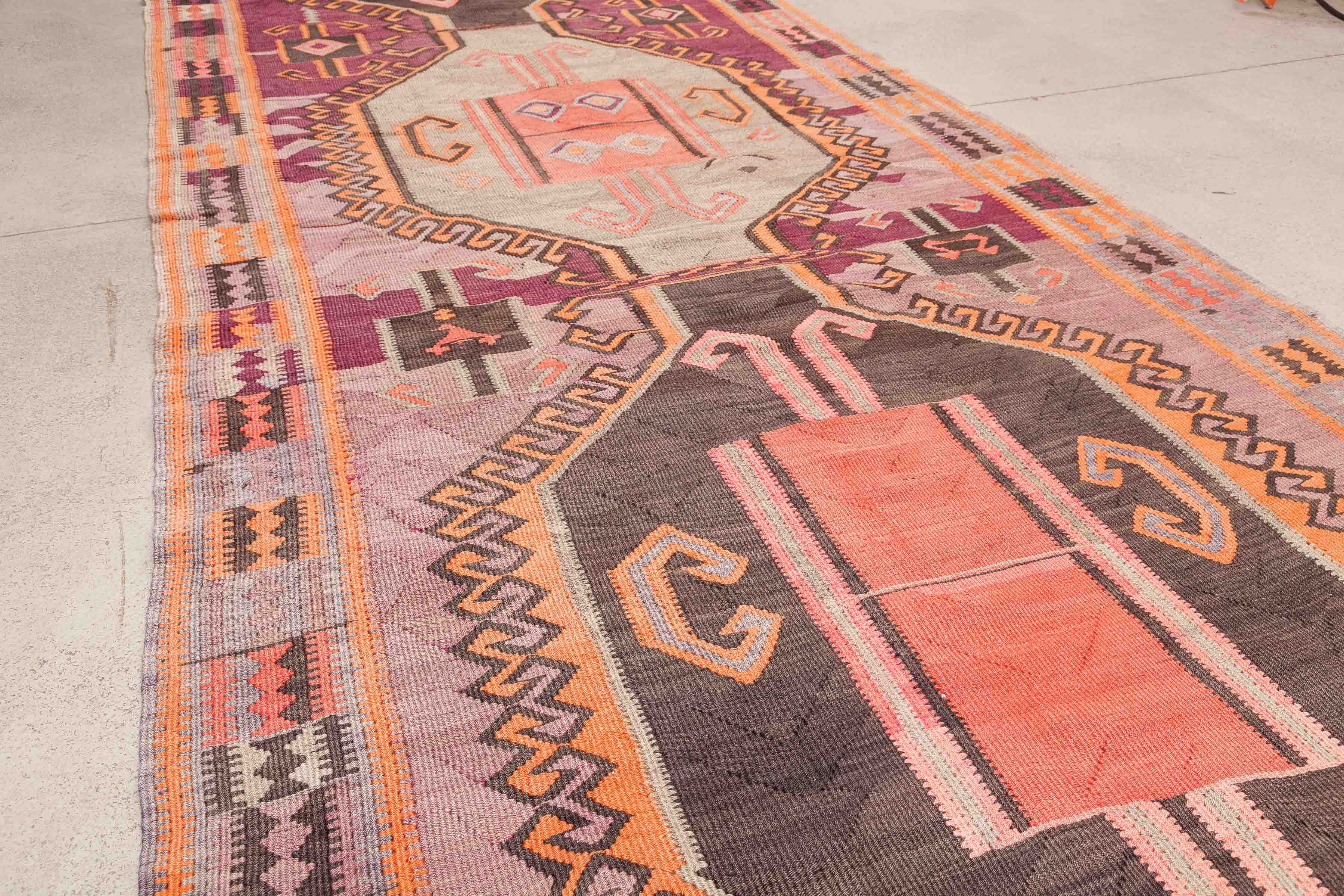 Vintage Kilim Kars 377x153cm - Wild Heart Free Soul