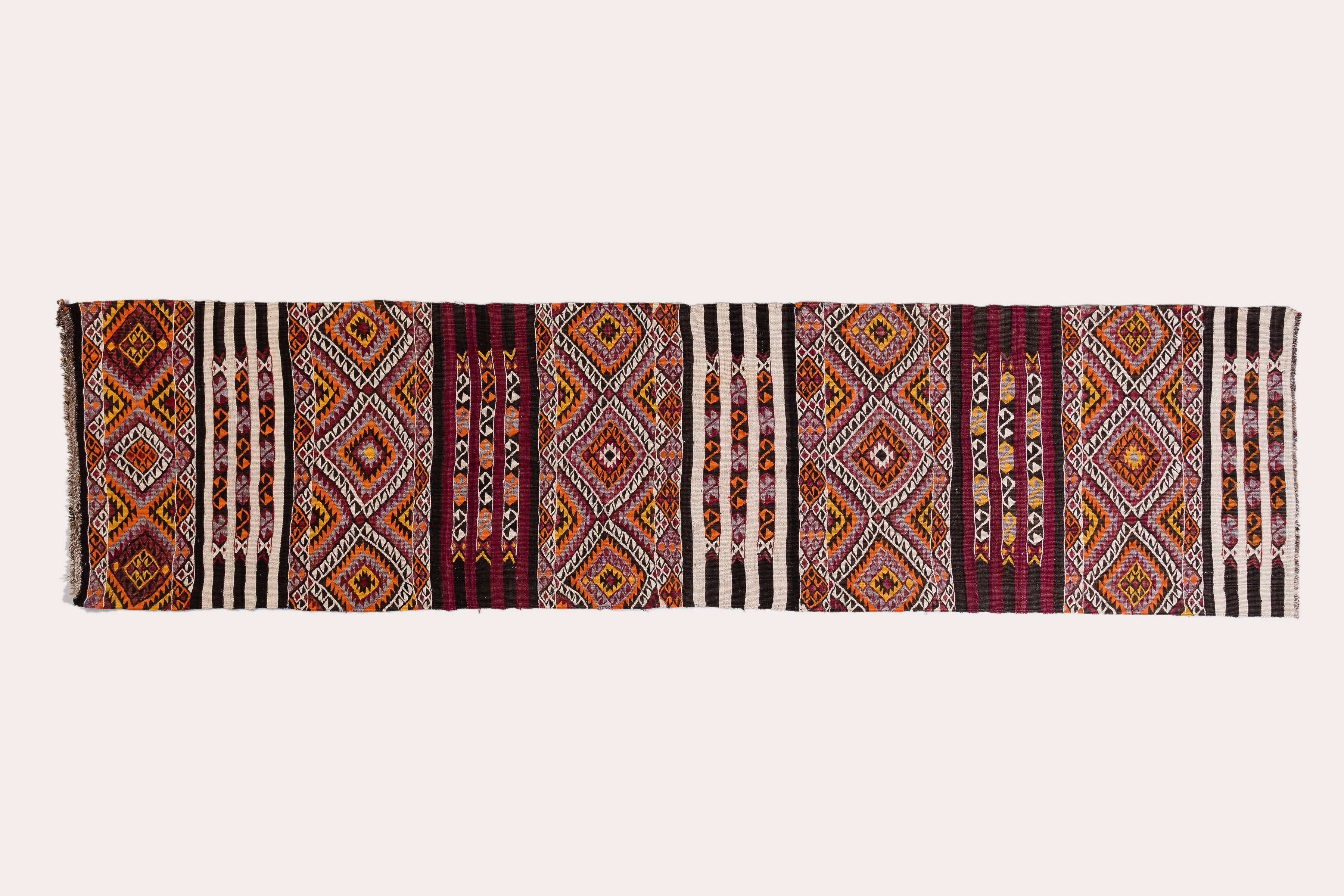 Vintage Kilim Kars 394x96cm - Wild Heart Free Soul