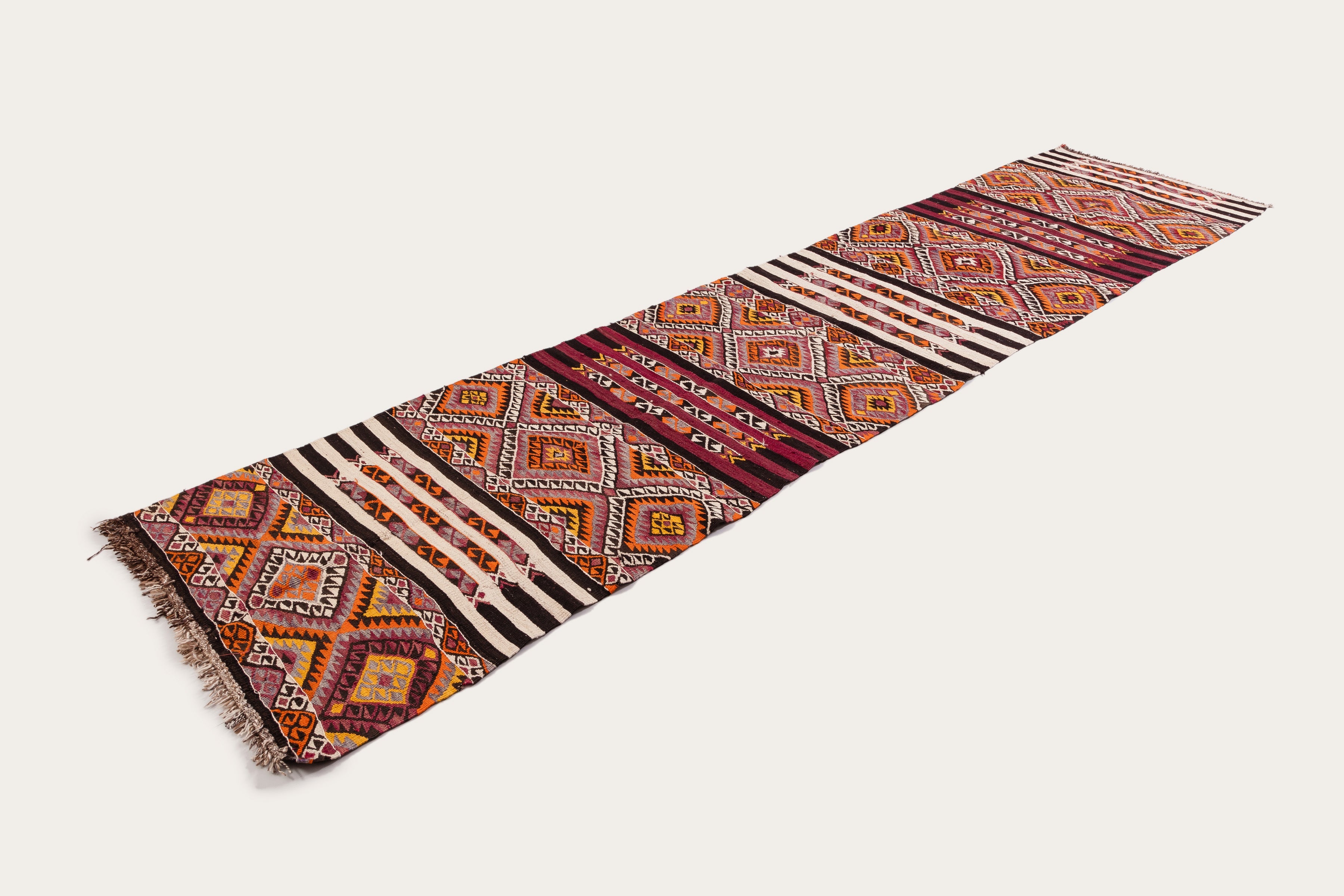 Vintage Kilim Kars 394x96cm - Wild Heart Free Soul