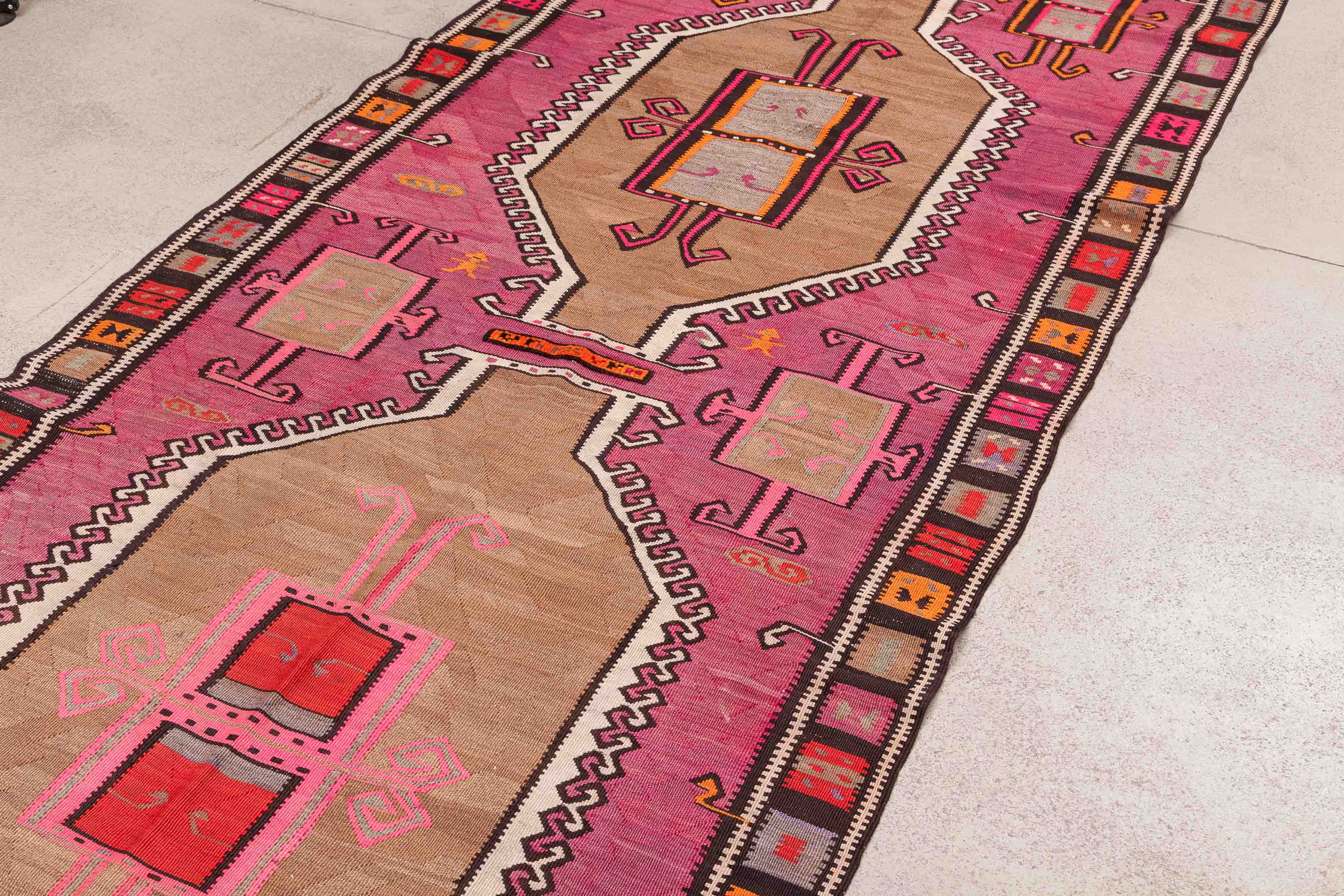 Vintage Kilim Kars 466x126cm - Wild Heart Free Soul