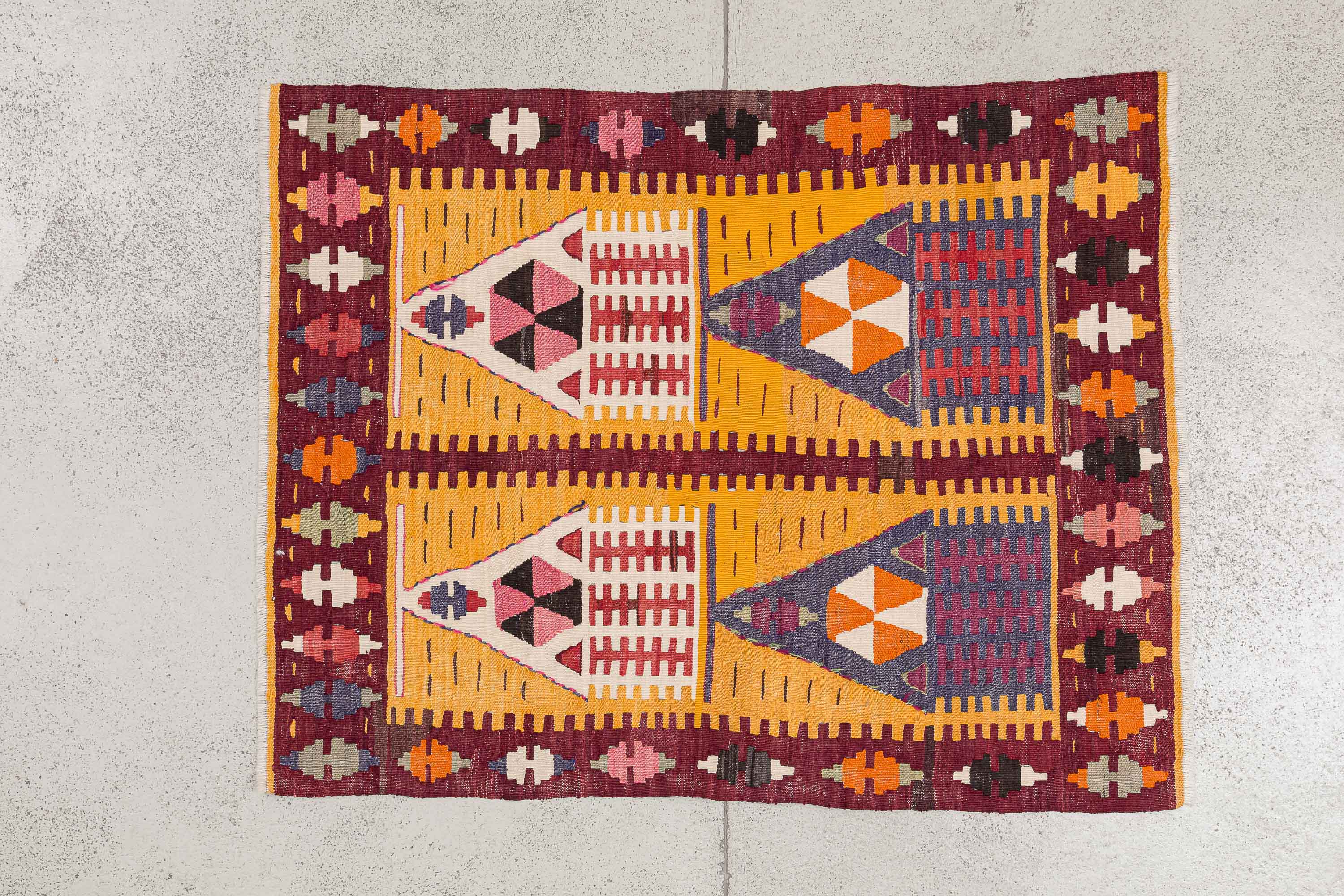 Vintage Kilim, Konya 120x96cm - Wild Heart Free Soul