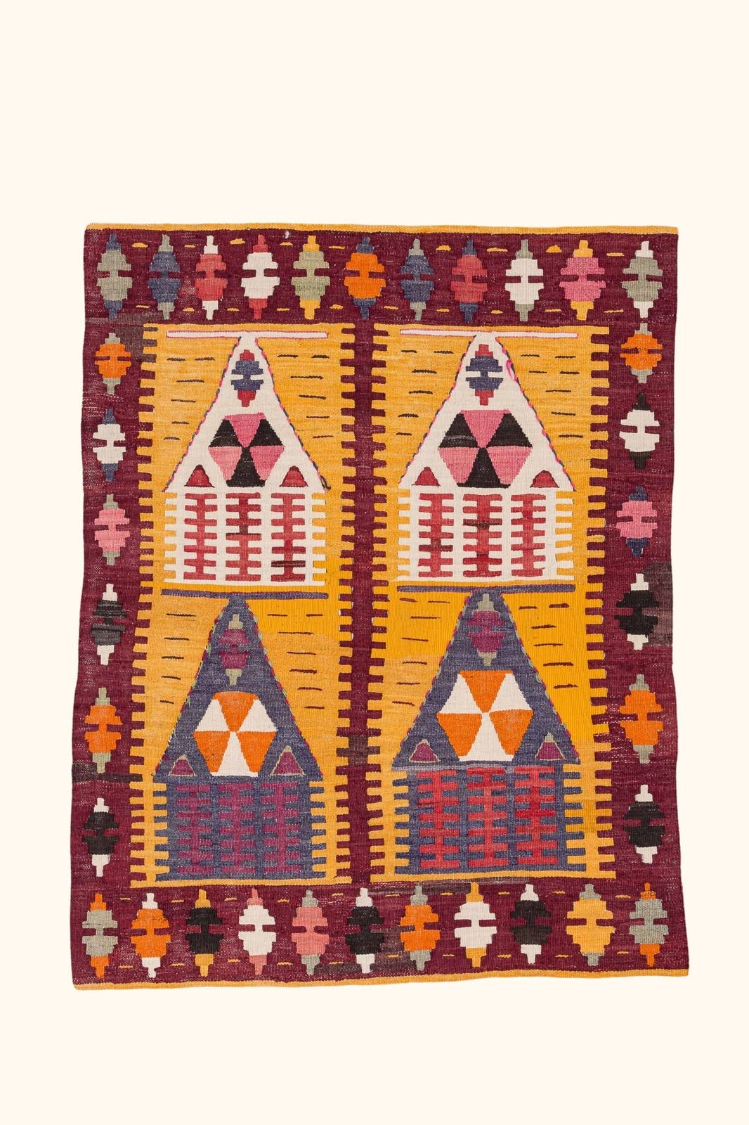 Vintage Kilim, Konya 120x96cm - Wild Heart Free Soul