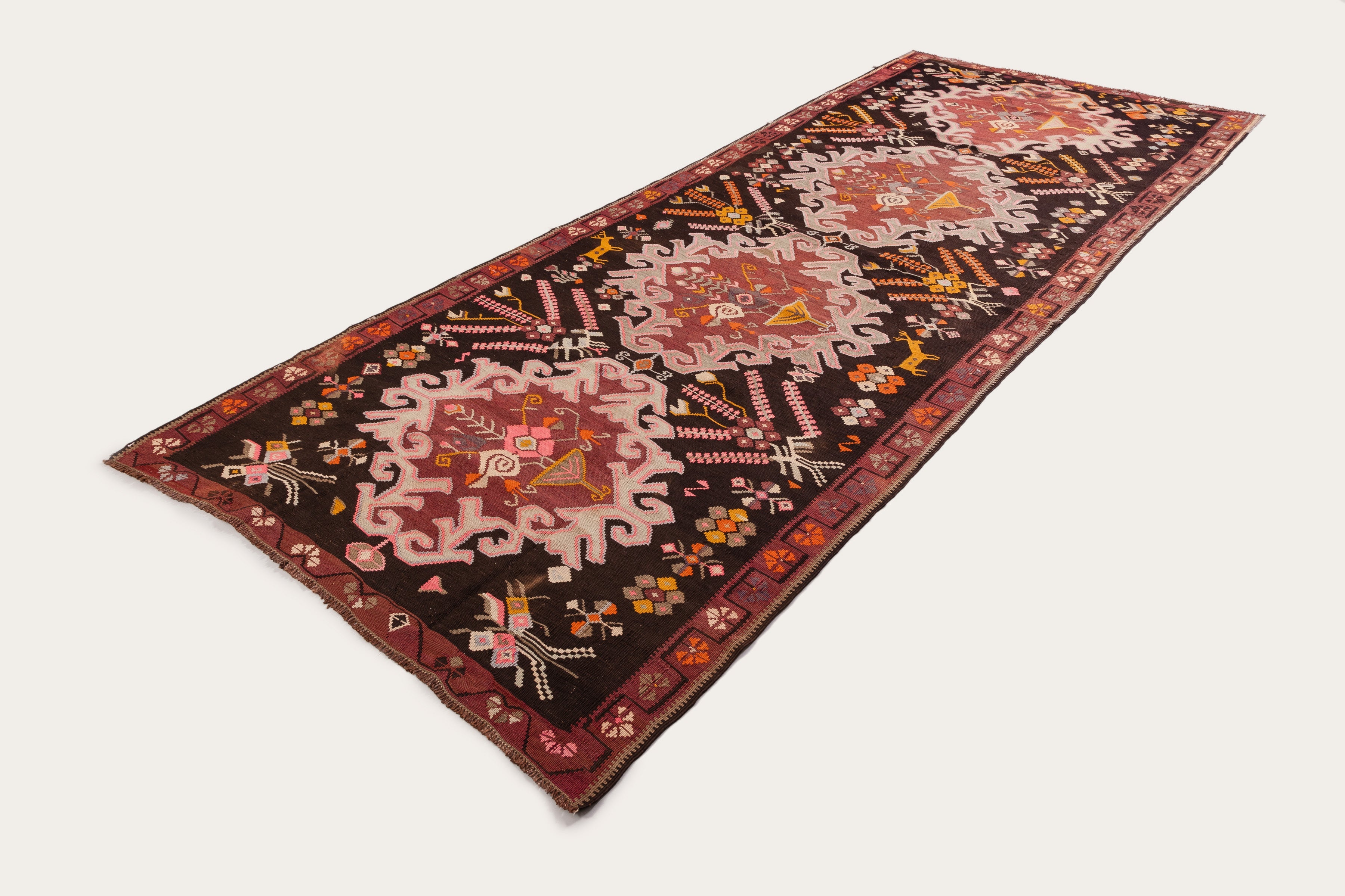 Vintage Kilim Läufer 1940s Kars 305x130 cm - Wild Heart Free Soul