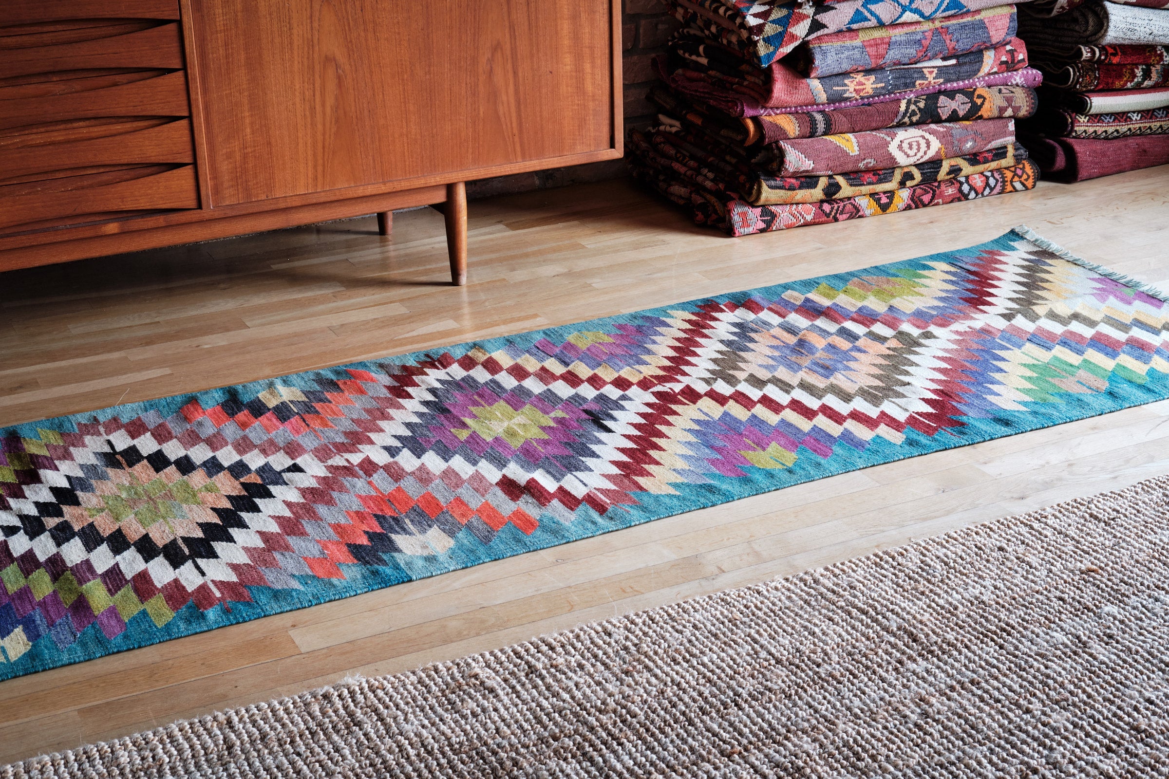Vintage Kilim Tavas 245x76cm - Wild Heart Free Soul