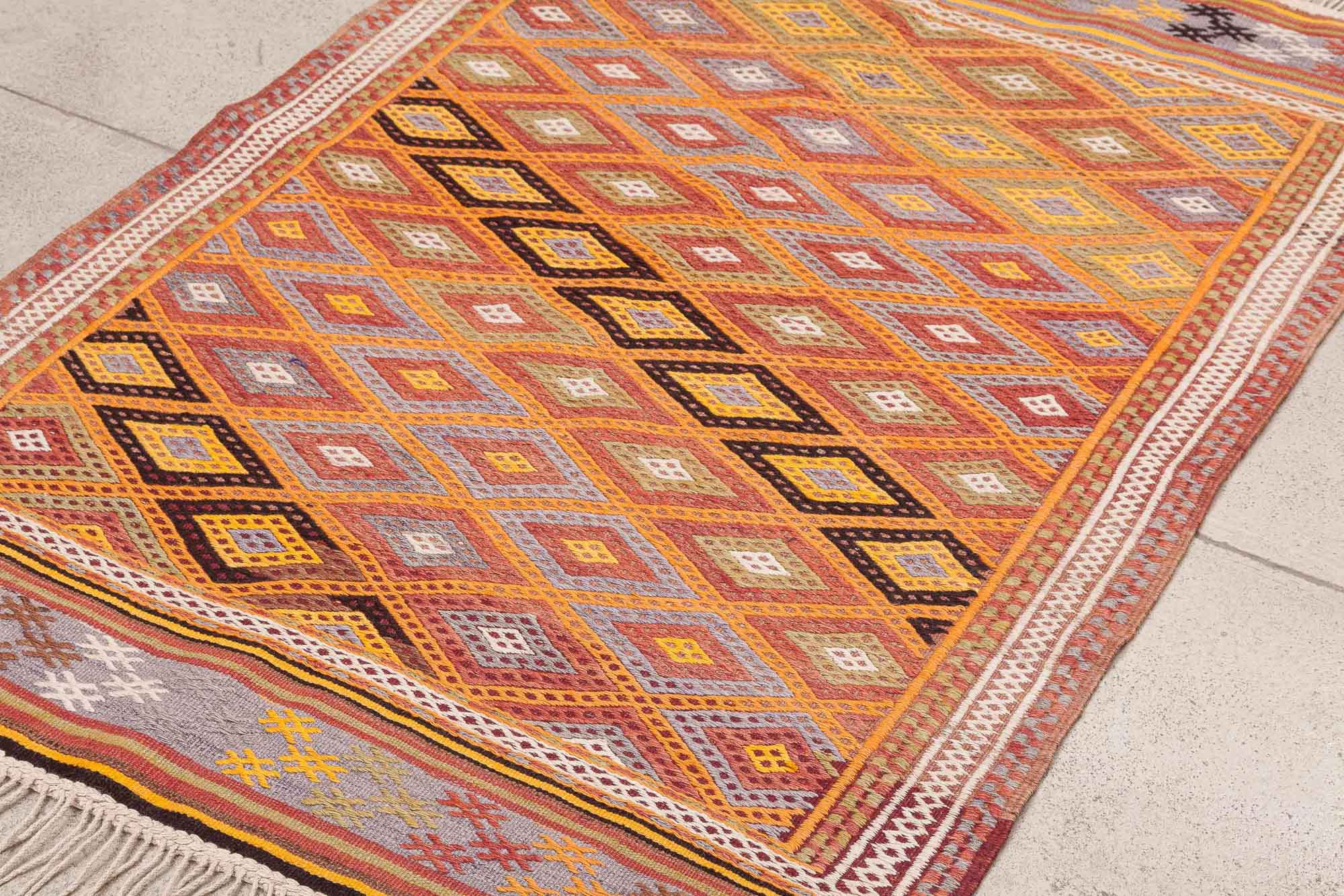 Vintage Kilim Teppich Denizli 147cm x 106cm - Wild Heart Free Soul