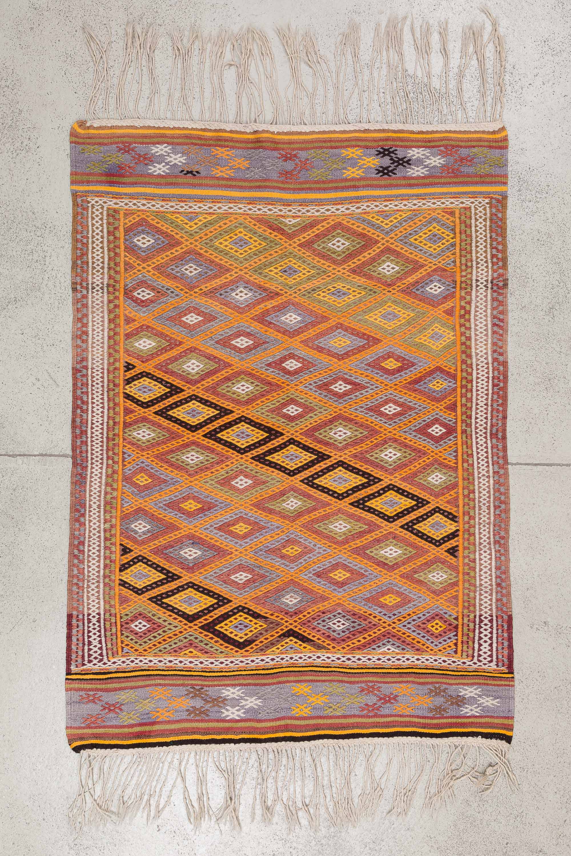Vintage Kilim Teppich Denizli 147cm x 106cm - Wild Heart Free Soul