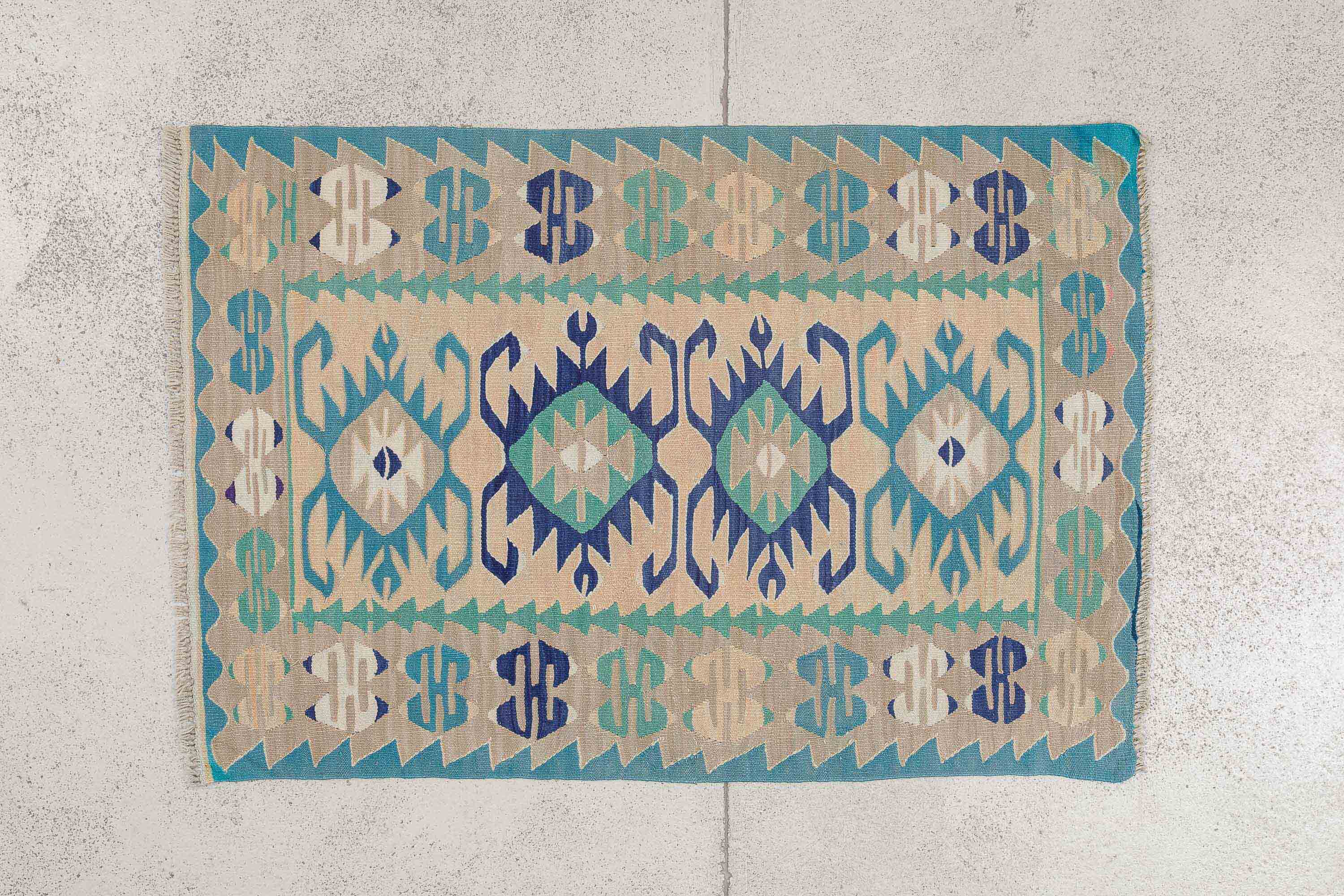 Vintage Kilim Teppich Eşme 123cm x 83cm - Wild Heart Free Soul