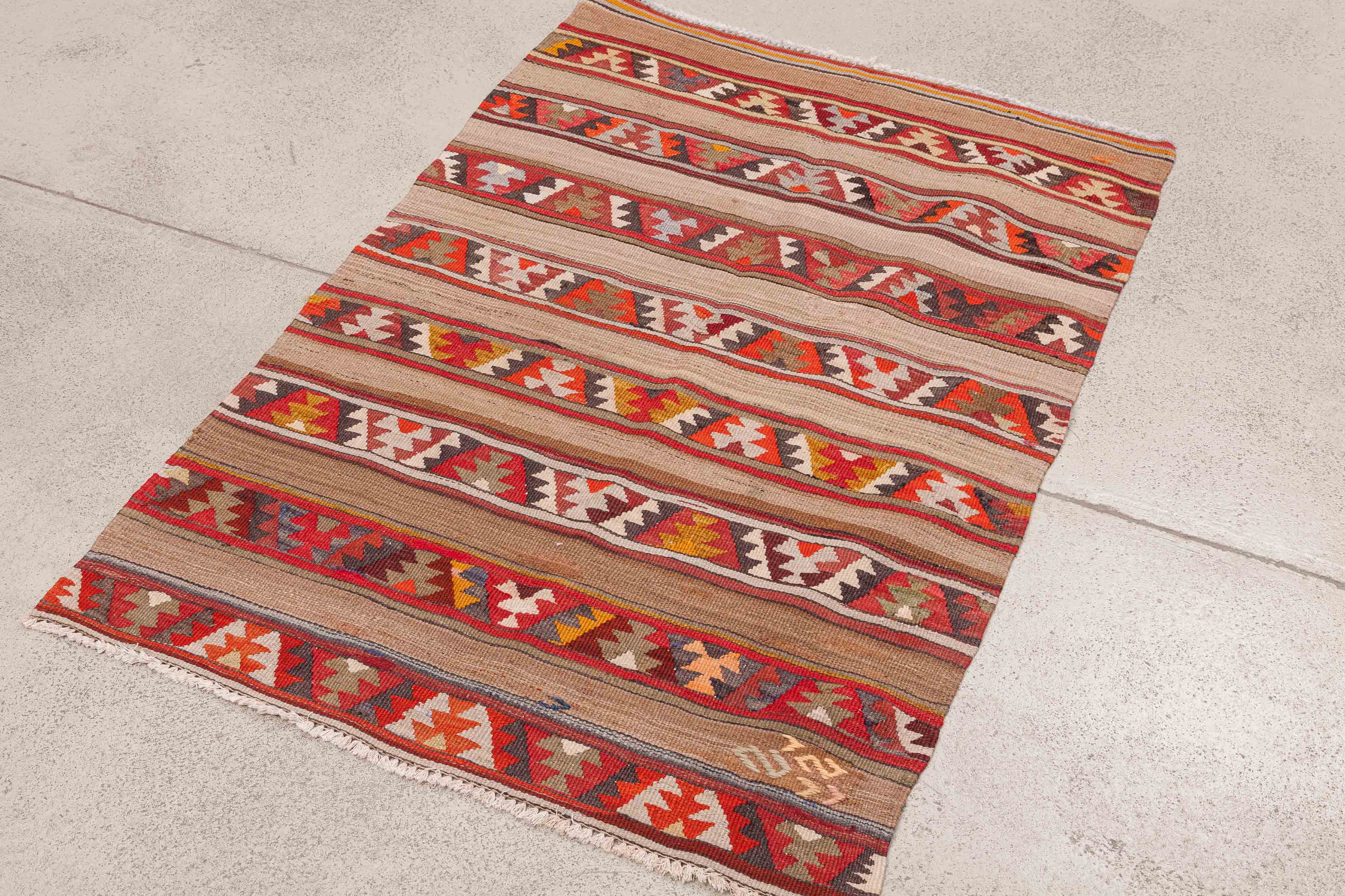 Vintage Kilim Teppich Fethiye 118x84cm - Wild Heart Free Soul