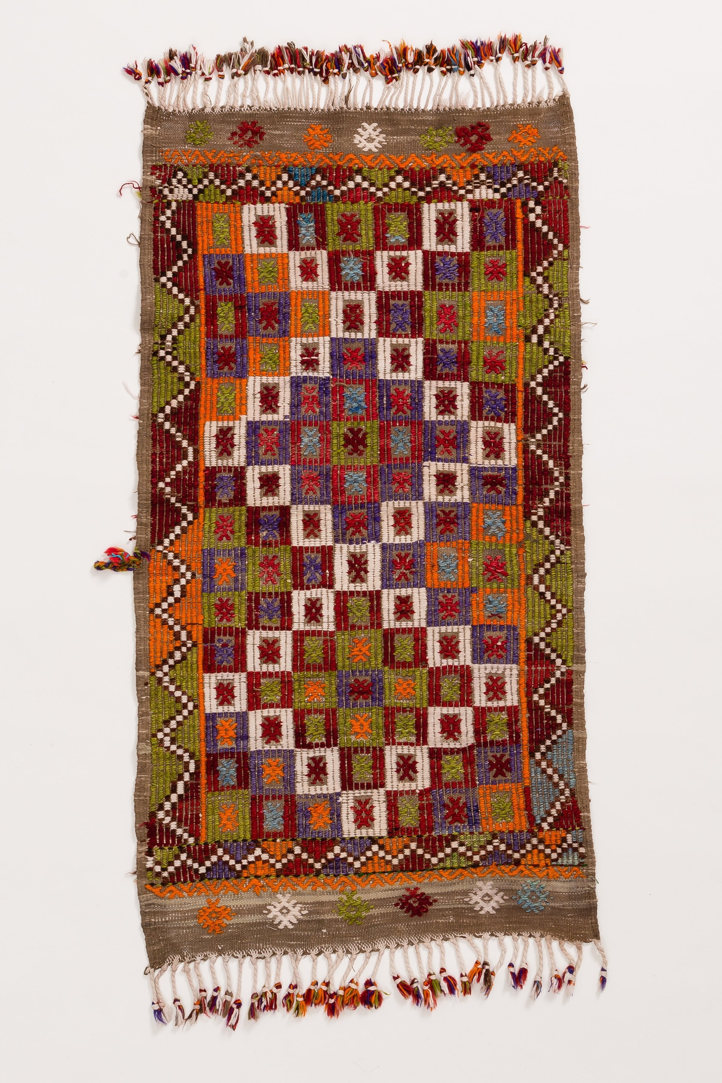 Vintage Kilim Teppich Usak 121cm x 65cm - Wild Heart Free Soul