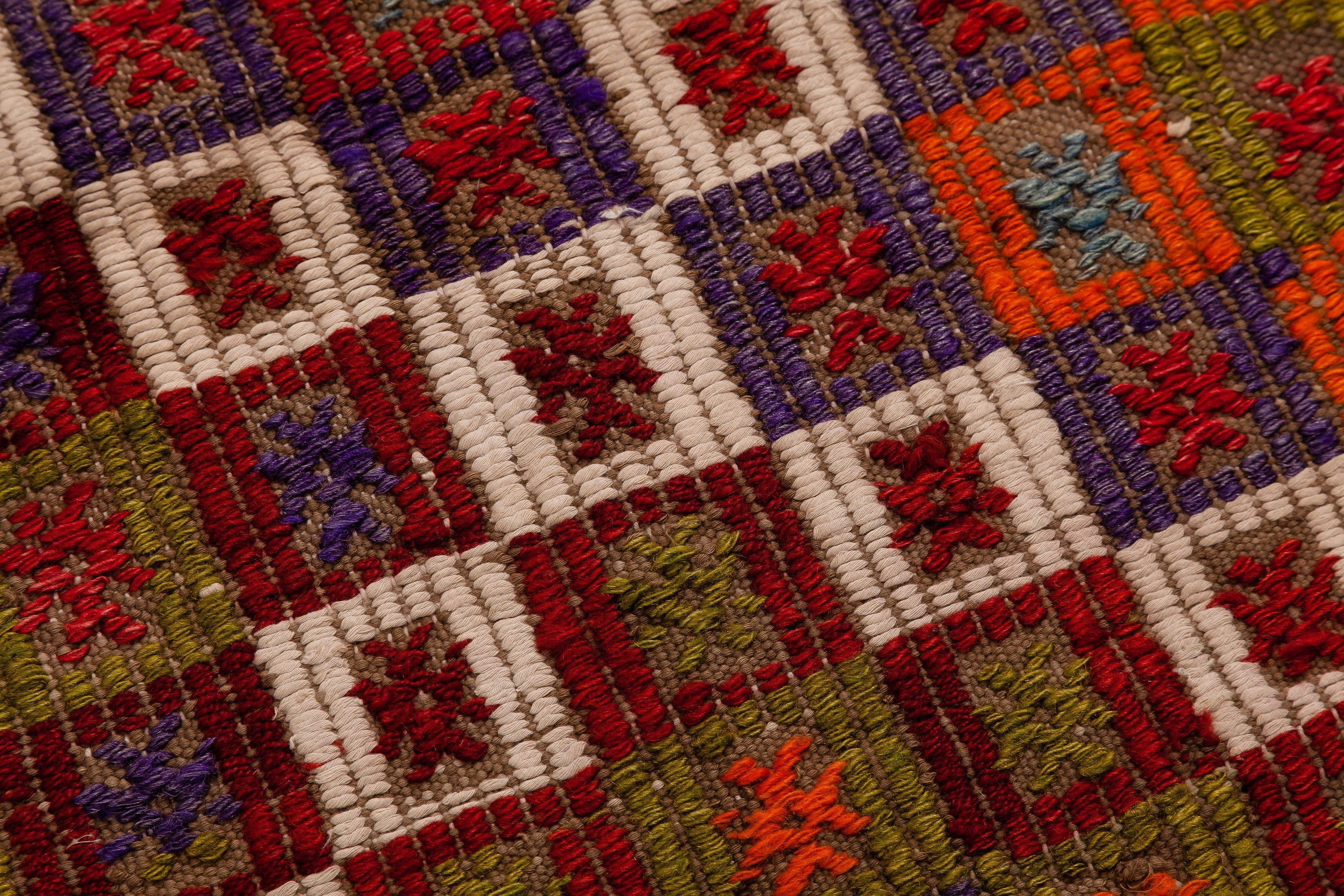 Vintage Kilim Teppich Usak 121cm x 65cm - Wild Heart Free Soul