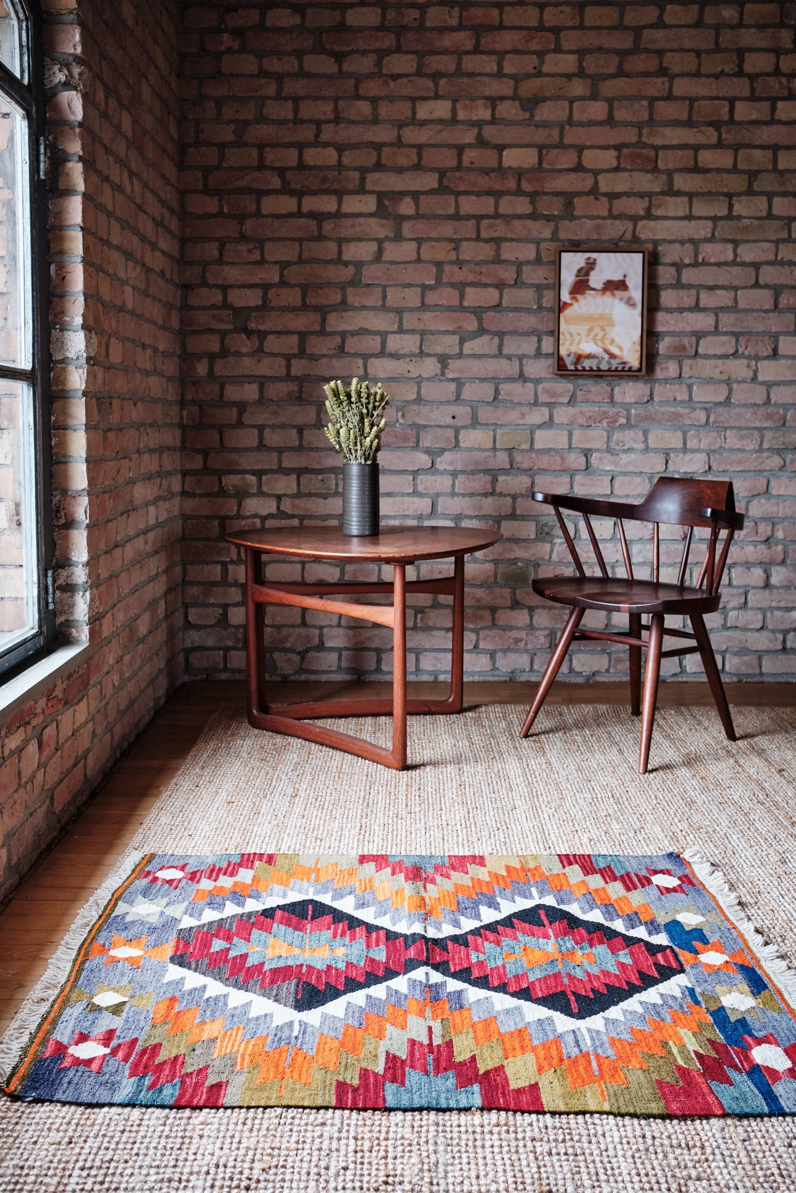 Vintage Kilim, Usak 110x86cm - Wild Heart Free Soul
