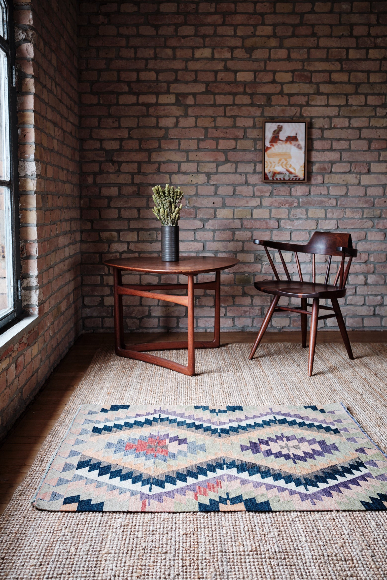 Vintage Kilim Usak 115x89cm - Wild Heart Free Soul