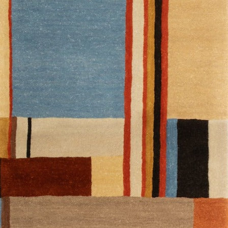 Gunta Stölzl Bauhaus rug Runner 'PLATE 120' 303 x 77 cm