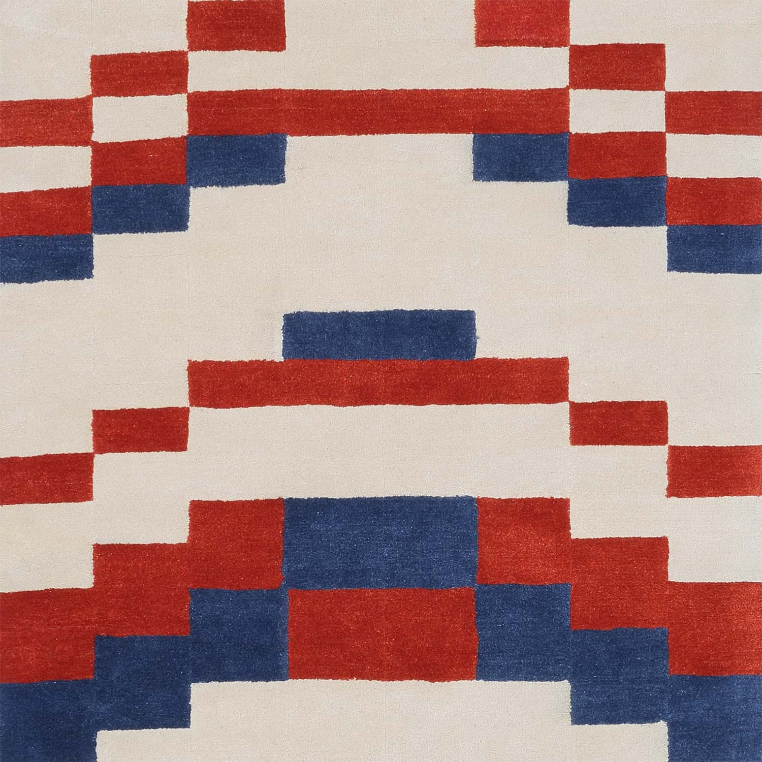 Anni Albers Bauhaus rug 'TEMPLE BERRY' 170x90 cm