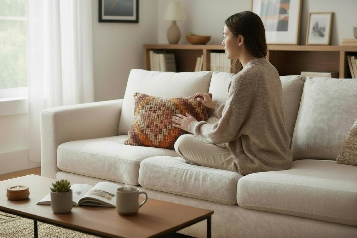 ALEV Vintage Kelim Kissen 50x30cm