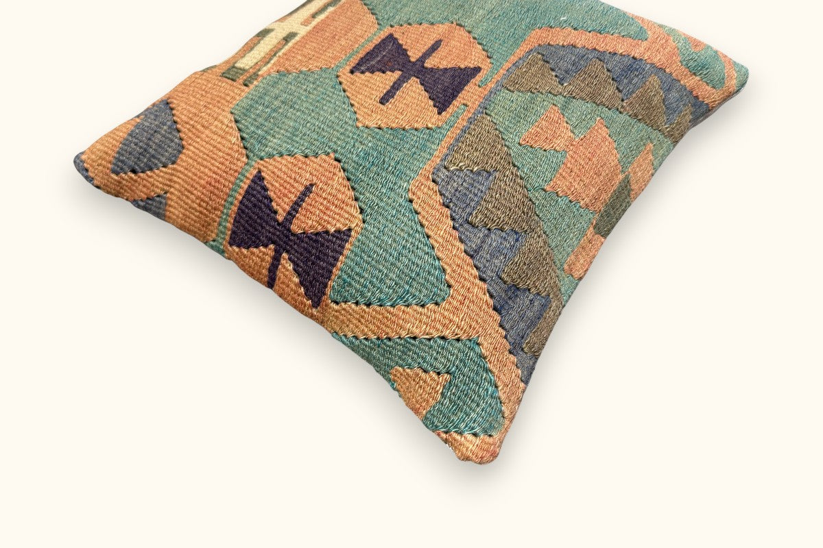 LEYLA Vintage Kelim Kissen 40x40cm
