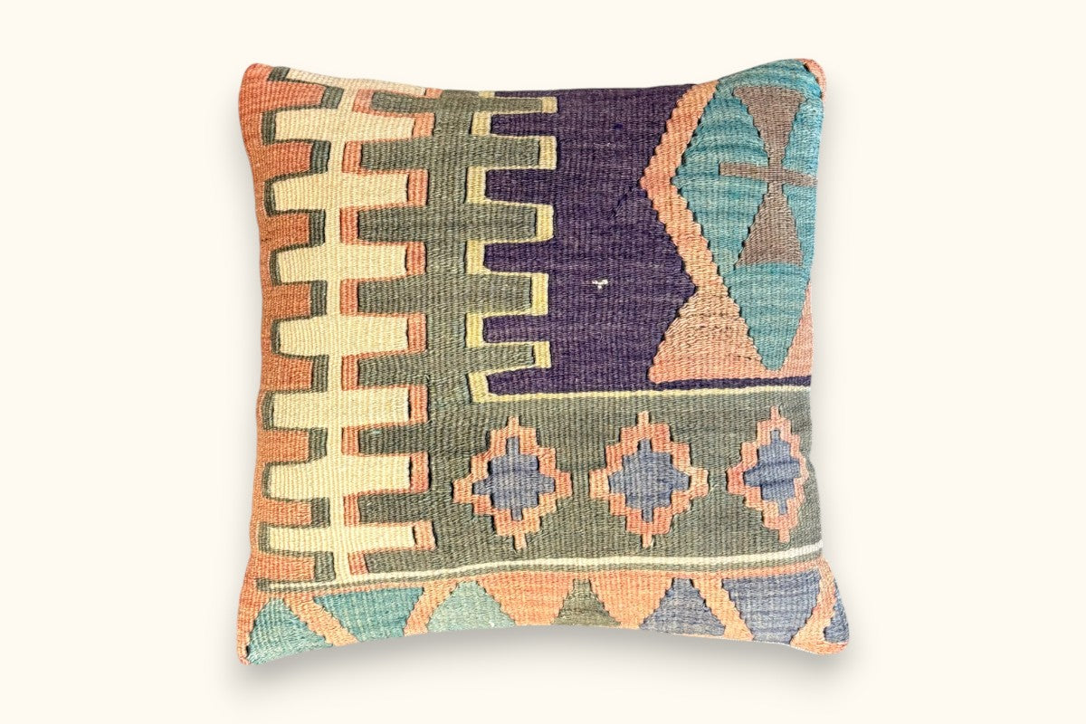 MELIS Vintage Kelim Kissen 40x40cm