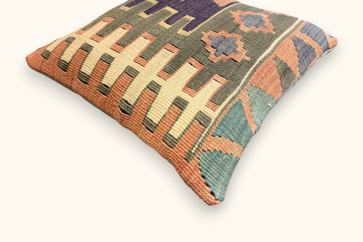 MELIS Vintage Kelim Kissen 40x40cm