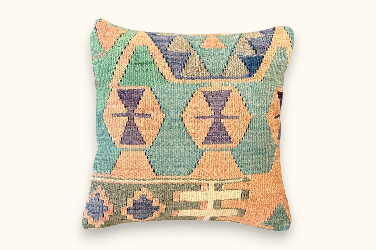 SELIN Vintage Kelim Kissen 40x40cm