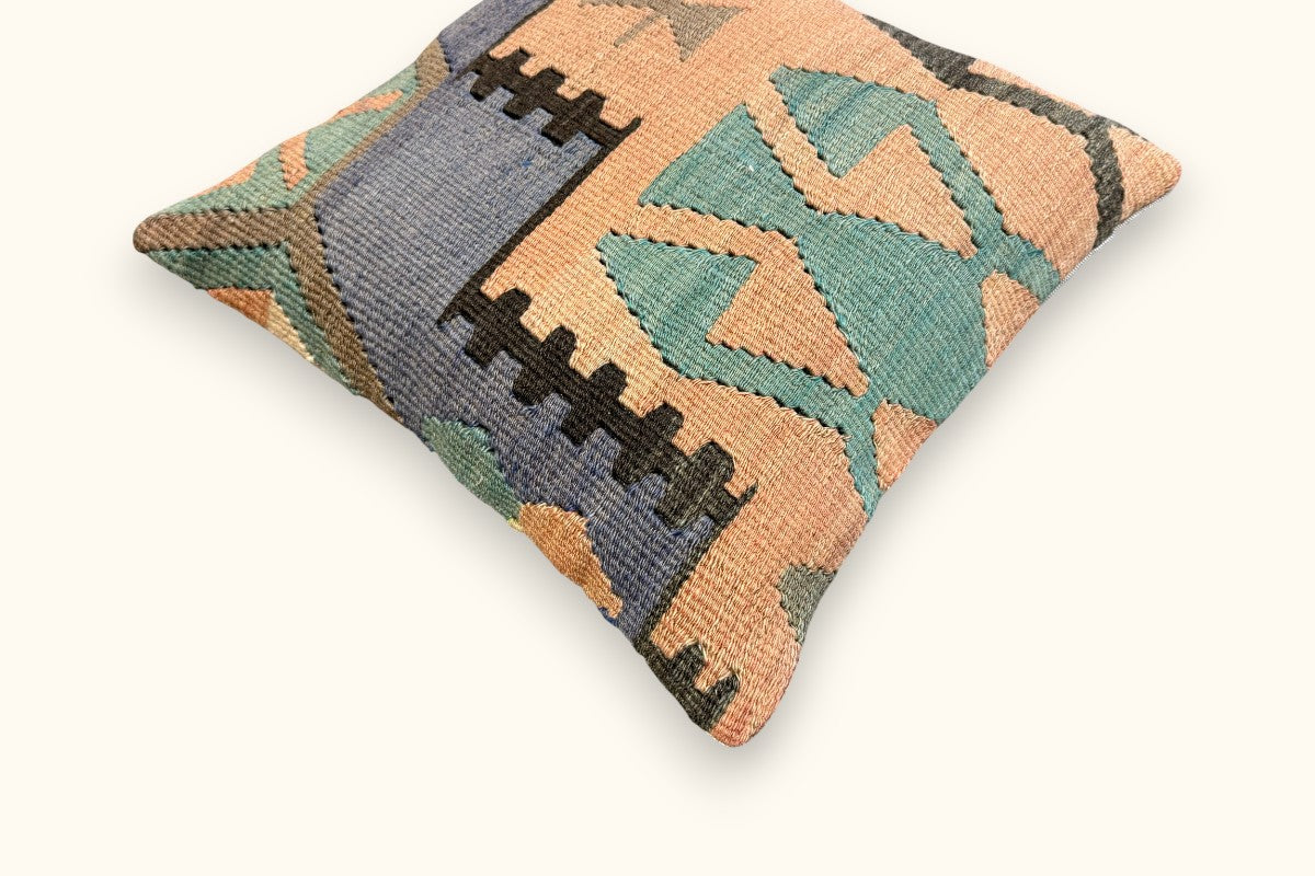 SIBEL Vintage Kelim Kissen 40x40cm