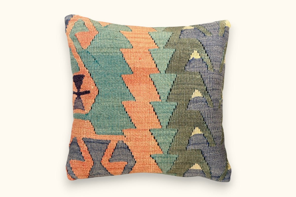 ARZU Vintage Kelim Kissen 40x40cm