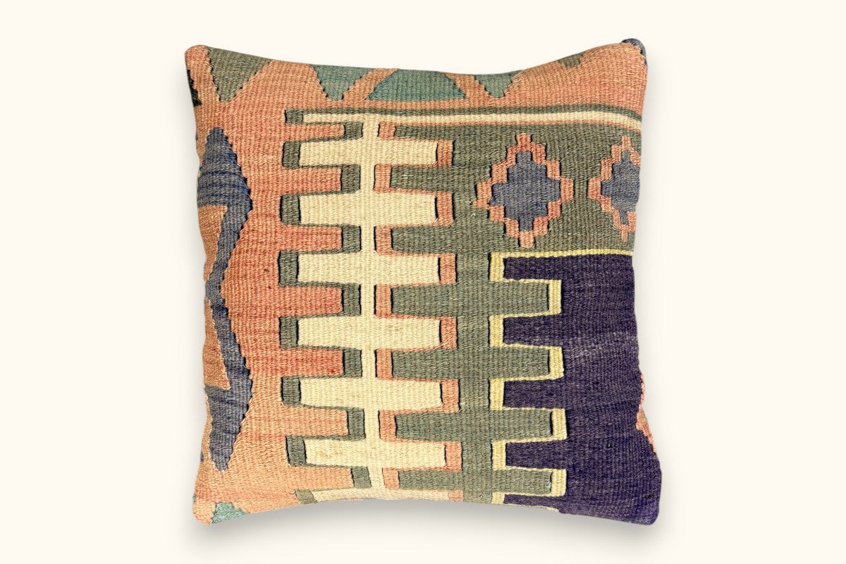 SEVDA Vintage Kelim Kissen 40x40cm