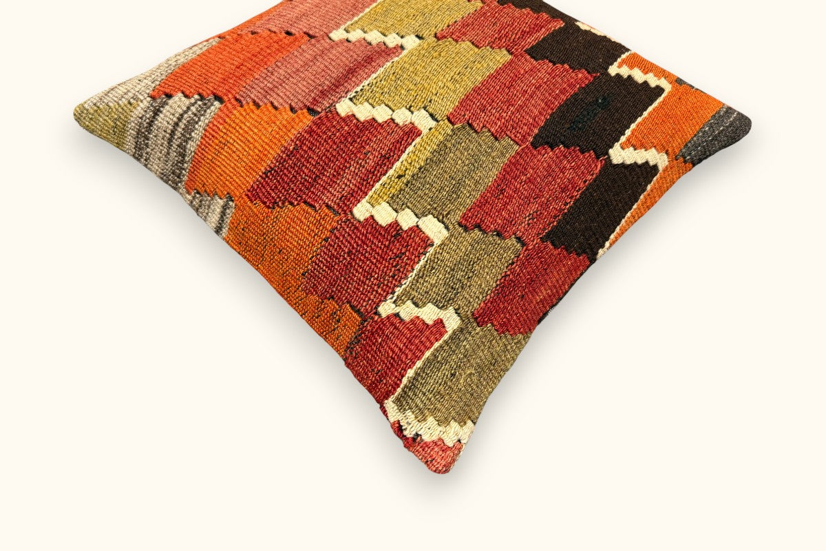 BAHAR Vintage Kelim Kissen 40x40cm