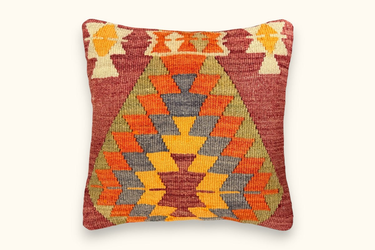 BESTE Vintage Kelim Kissen 40x40cm