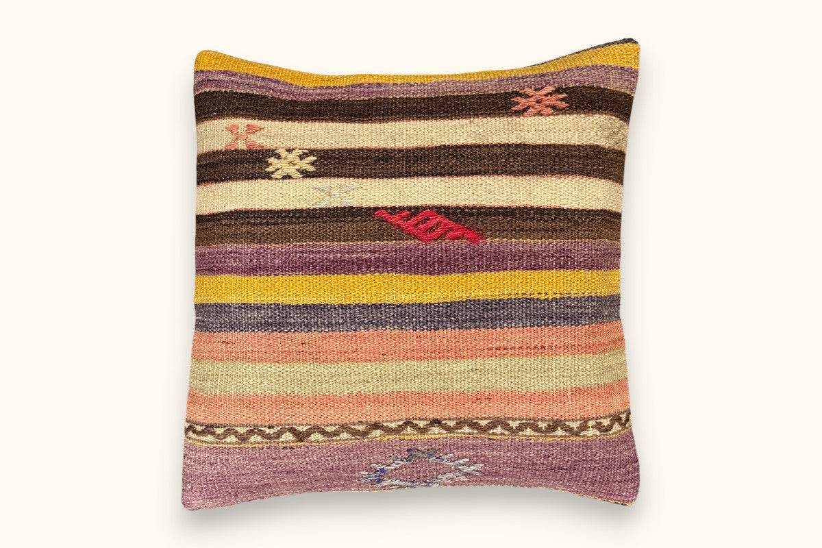 CEYDA Vintage Kelim Kissen 40x40cm