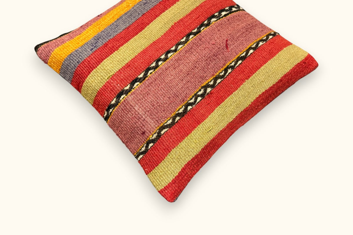 DEFNE Vintage Kelim Kissen 40x40cm