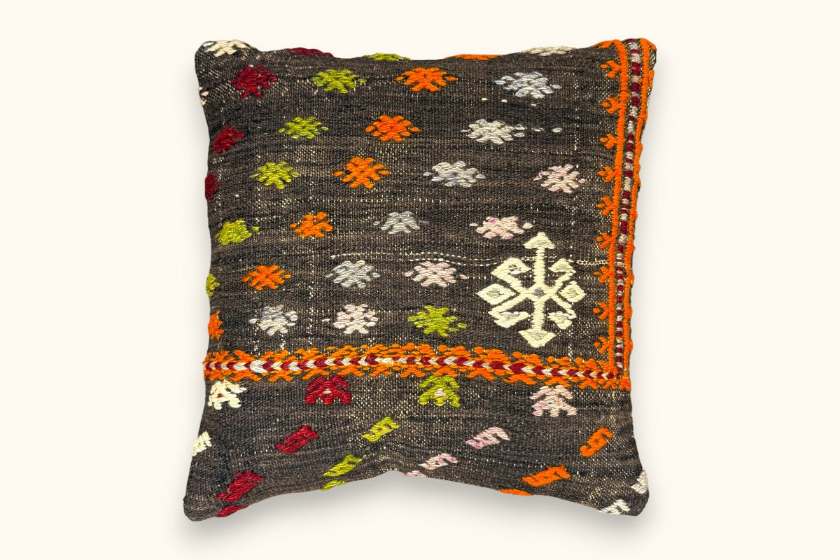 DERYA Vintage Kelim Kissen 40x40cm
