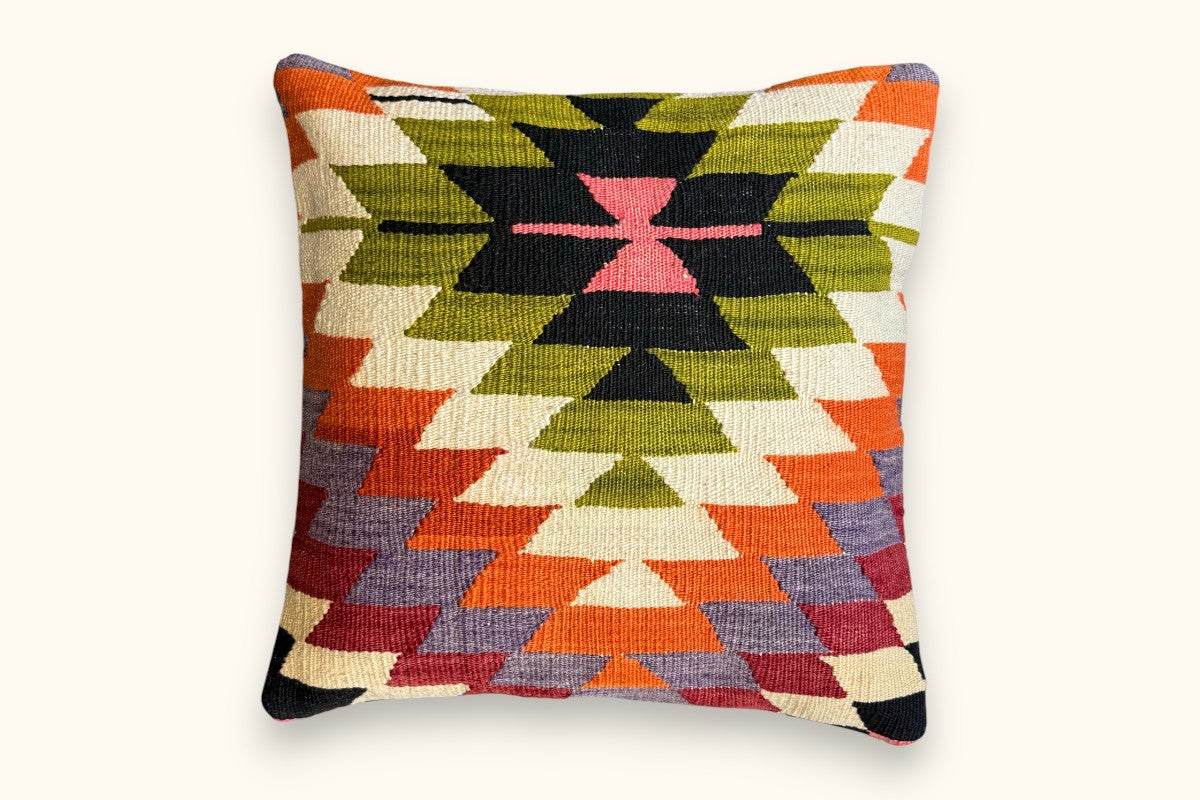 LARA Vintage Kelim Kissen 40x40cm