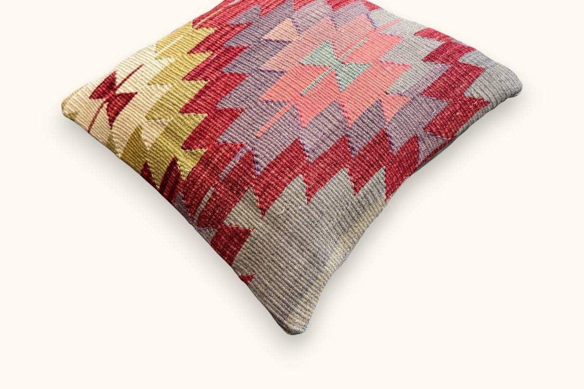 LEYLA Vintage Kelim Kissen 40x40cm