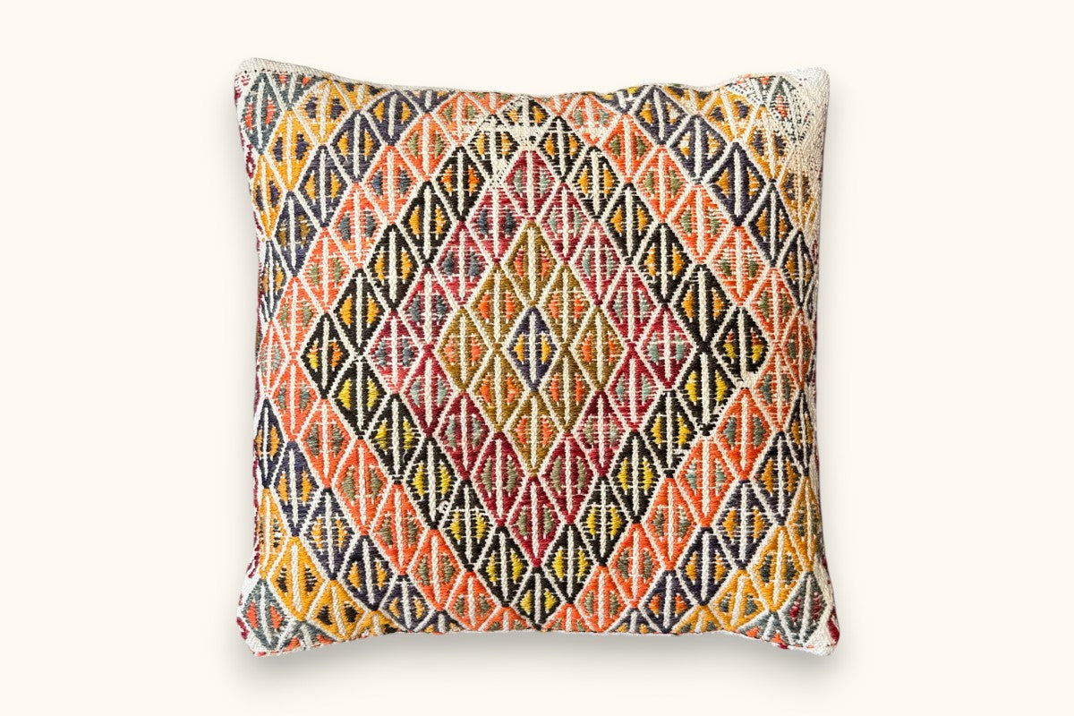 LUNA Vintage Kelim Kissen 40x40cm